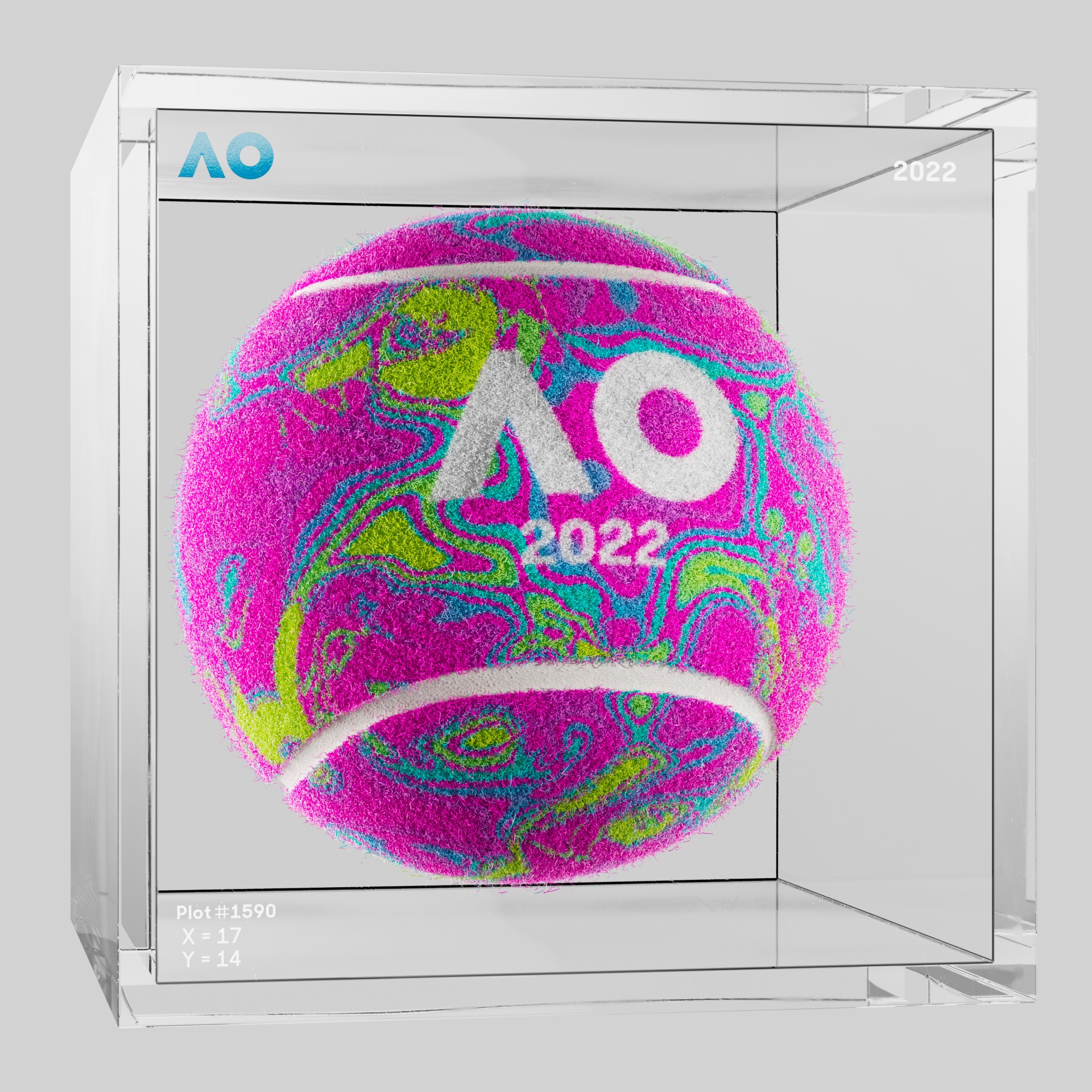 The Australian Open - The Australian Open Art Ball - AO Art Ball #423 - NFT # 423