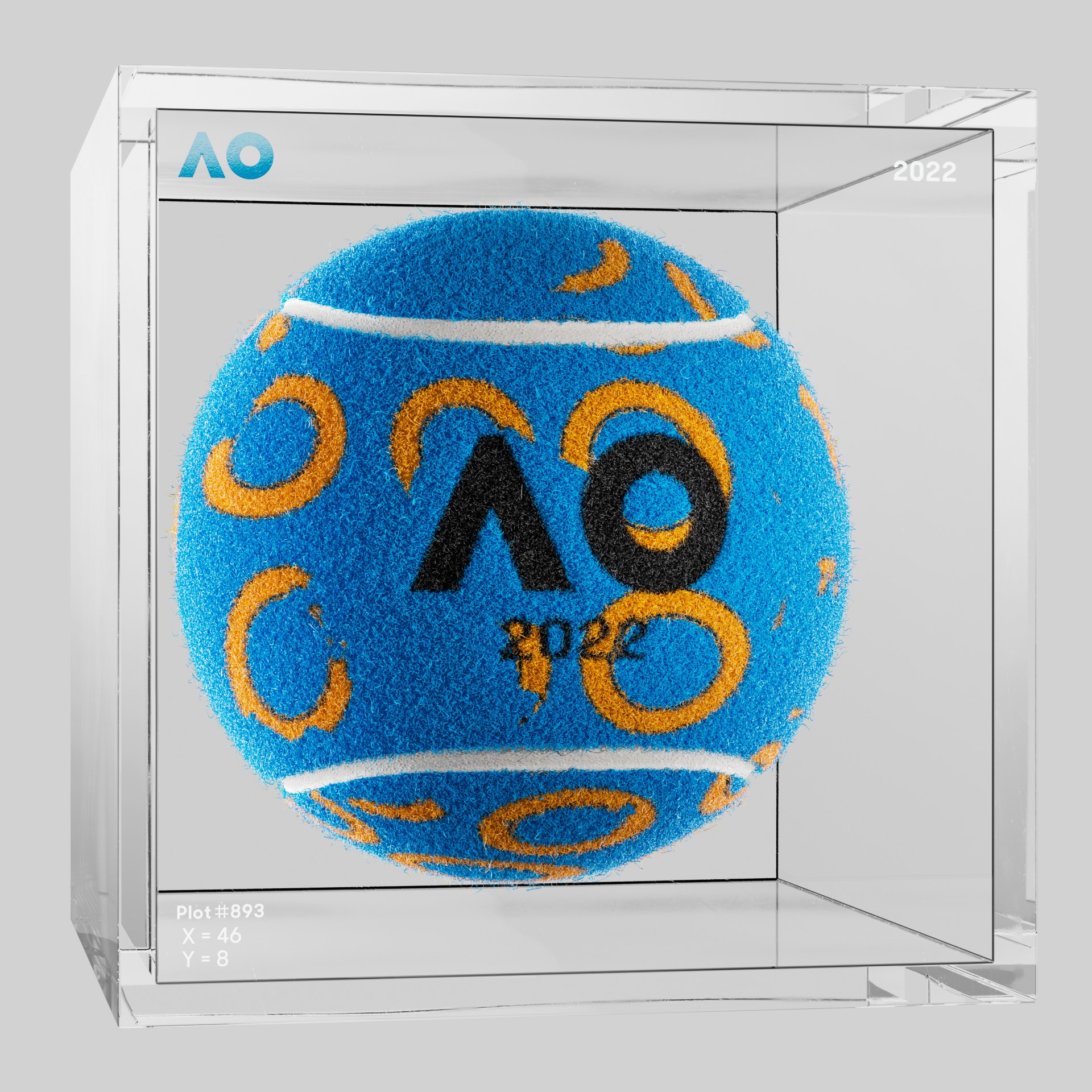 The Australian Open - The Australian Open Art Ball - AO Art Ball #4230 - NFT # 4230