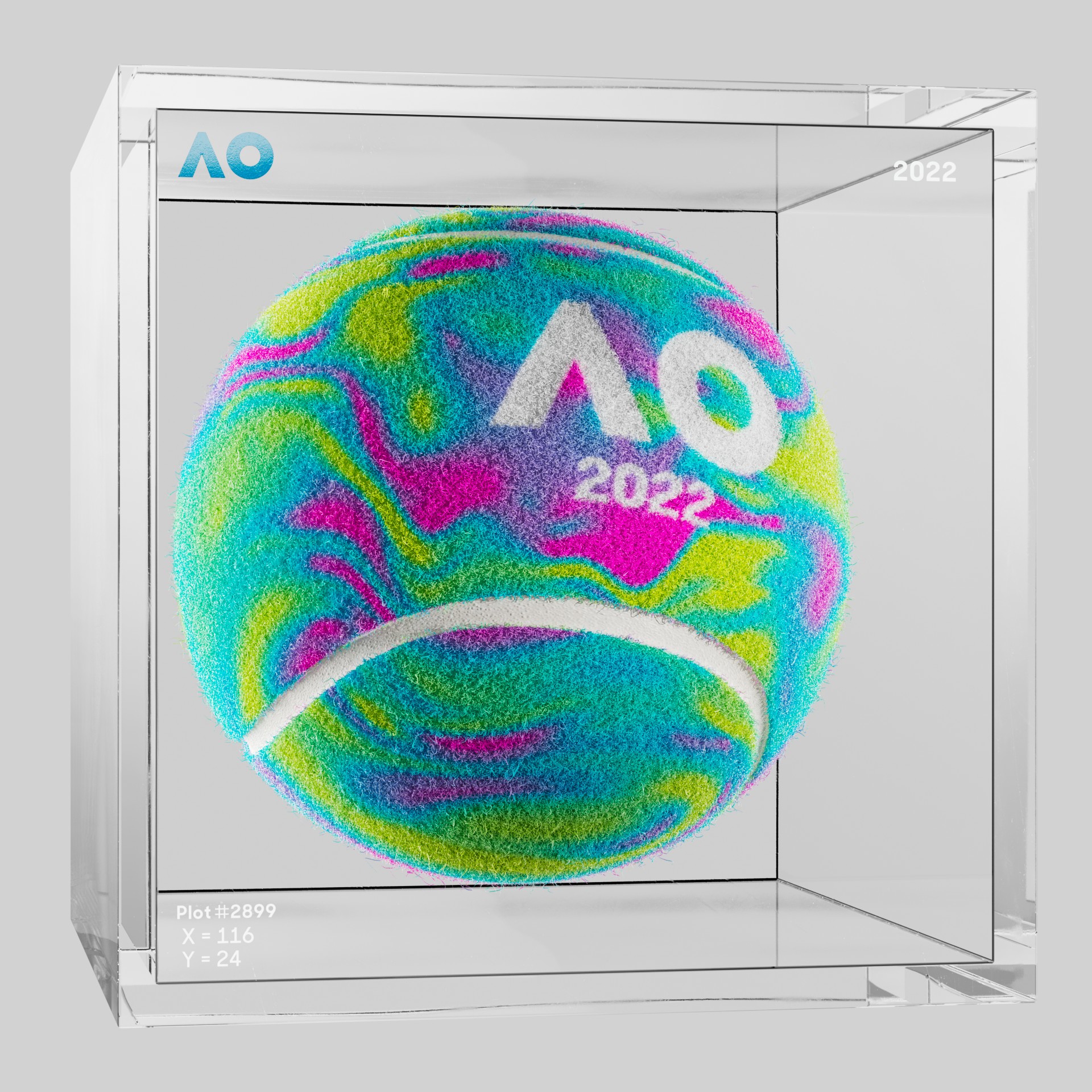 The Australian Open - The Australian Open Art Ball - AO Art Ball #4231 - NFT # 4231