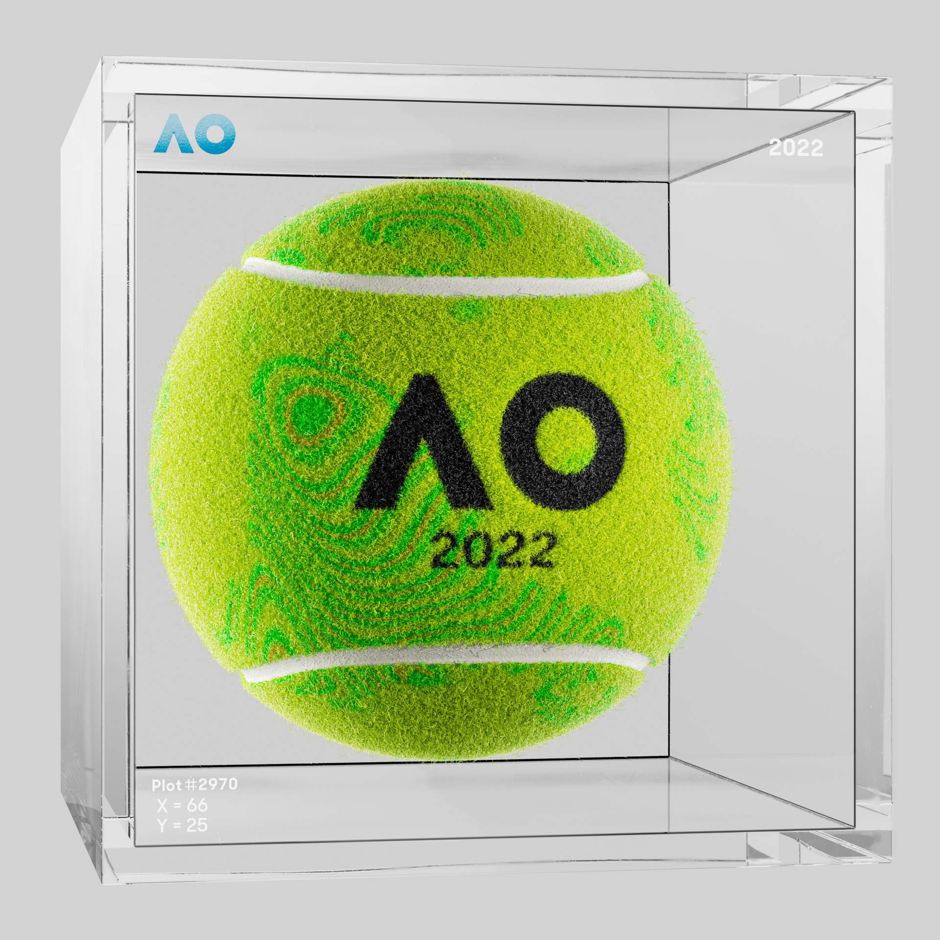 The Australian Open - The Australian Open Art Ball - AO Art Ball #4232 - NFT # 4232