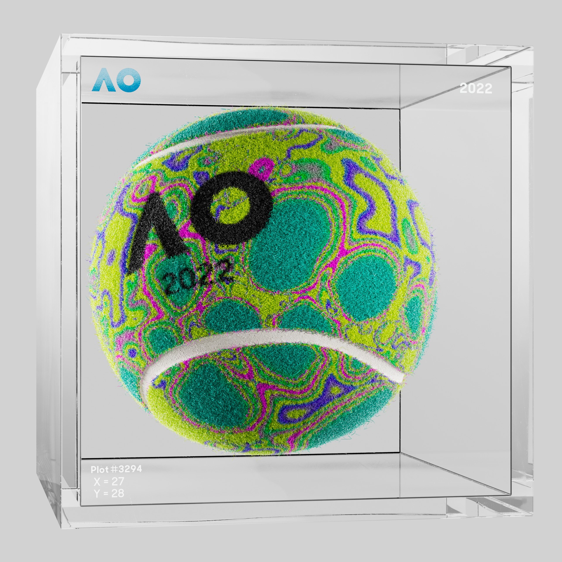 The Australian Open - The Australian Open Art Ball - AO Art Ball #4233 - NFT # 4233