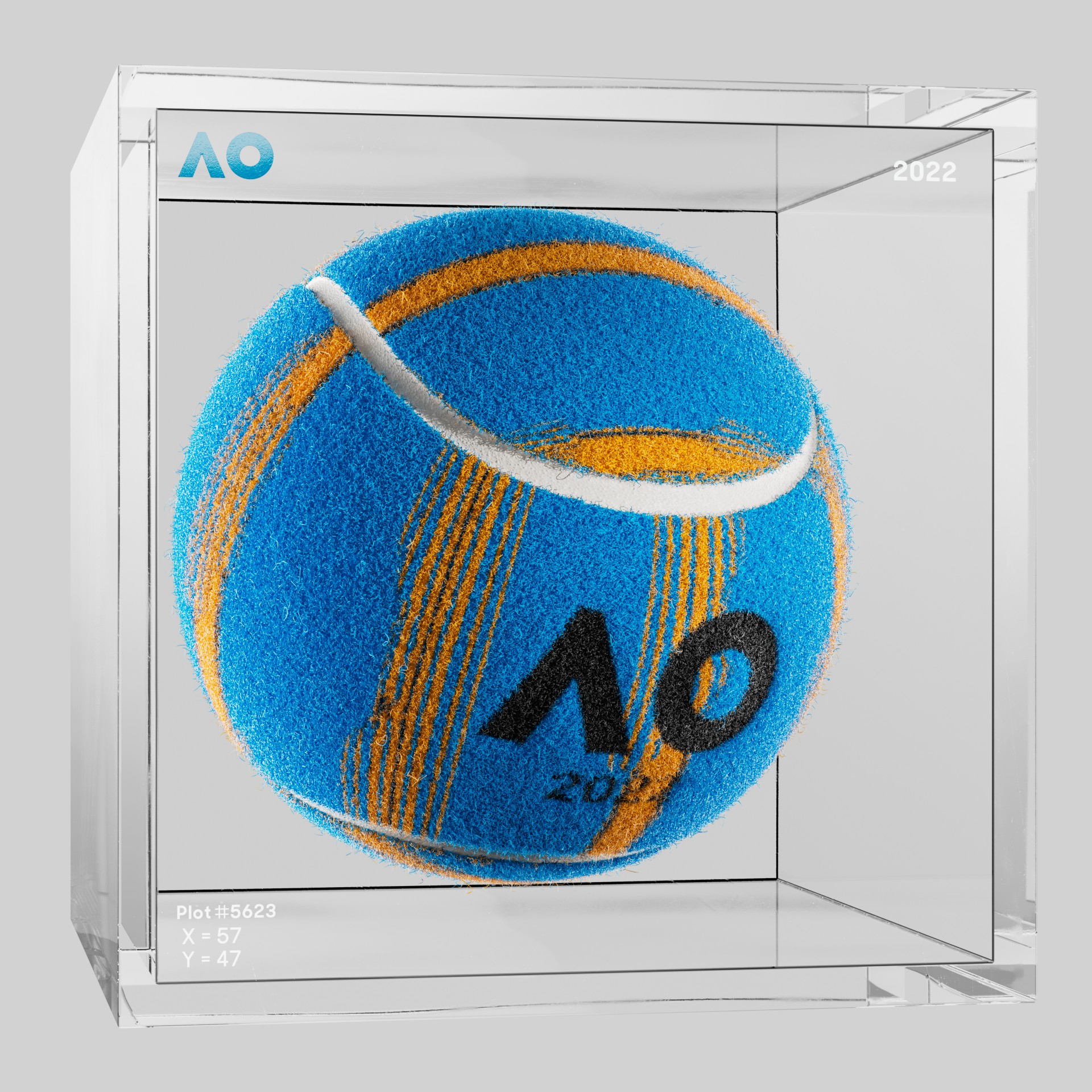 The Australian Open - The Australian Open Art Ball - AO Art Ball #4236 - NFT # 4236