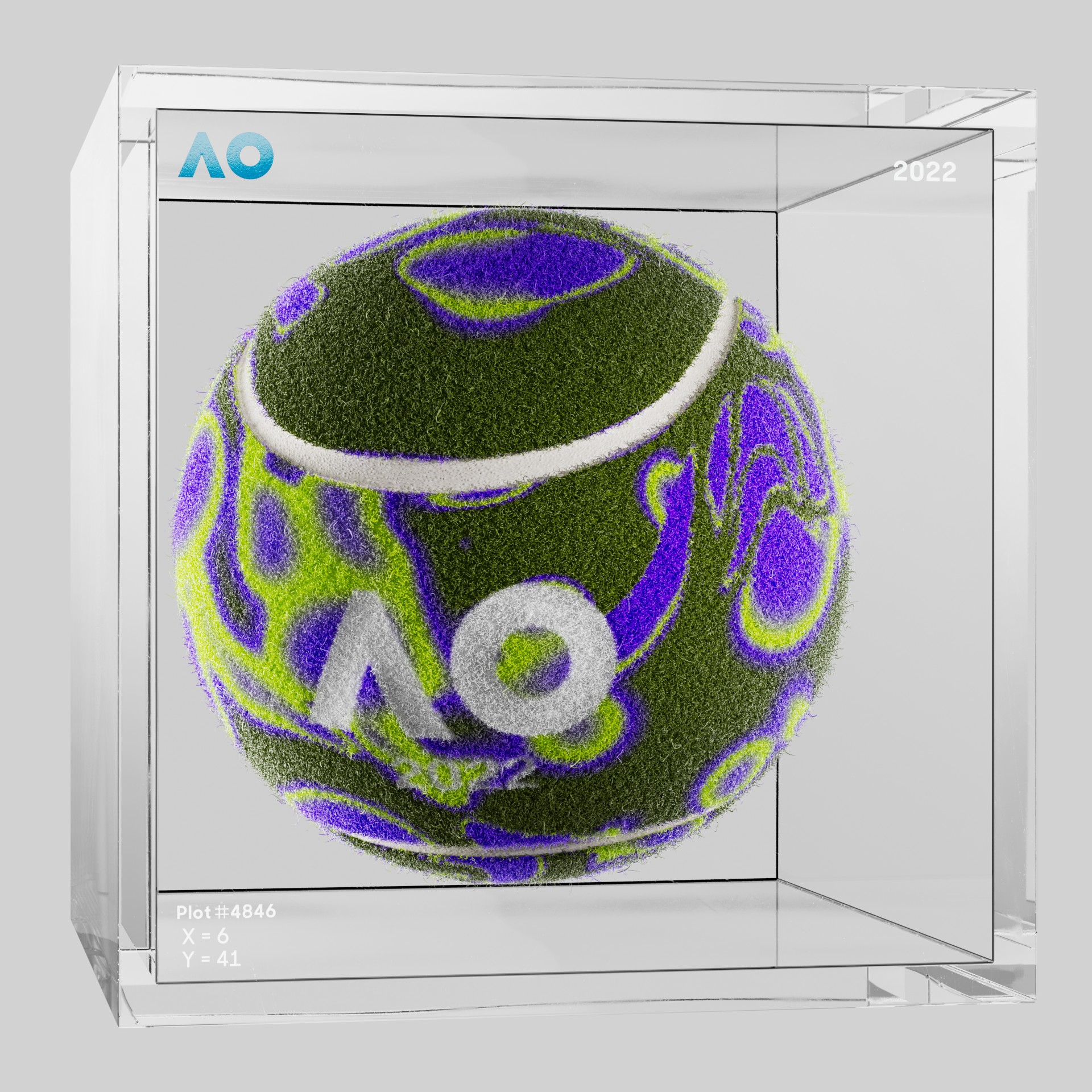 The Australian Open - The Australian Open Art Ball - AO Art Ball #4238 - NFT # 4238