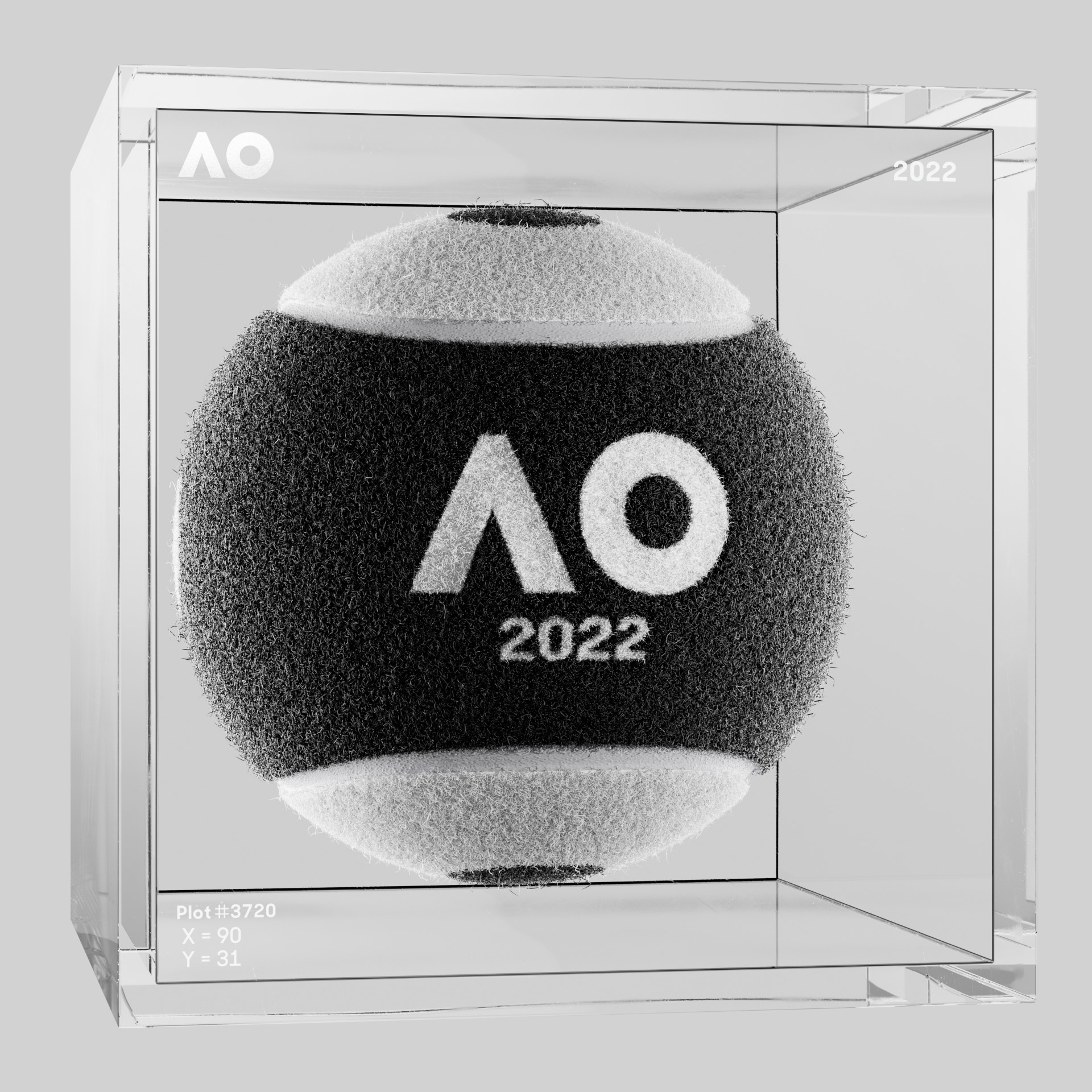 The Australian Open - The Australian Open Art Ball - AO Art Ball #424 - NFT # 424