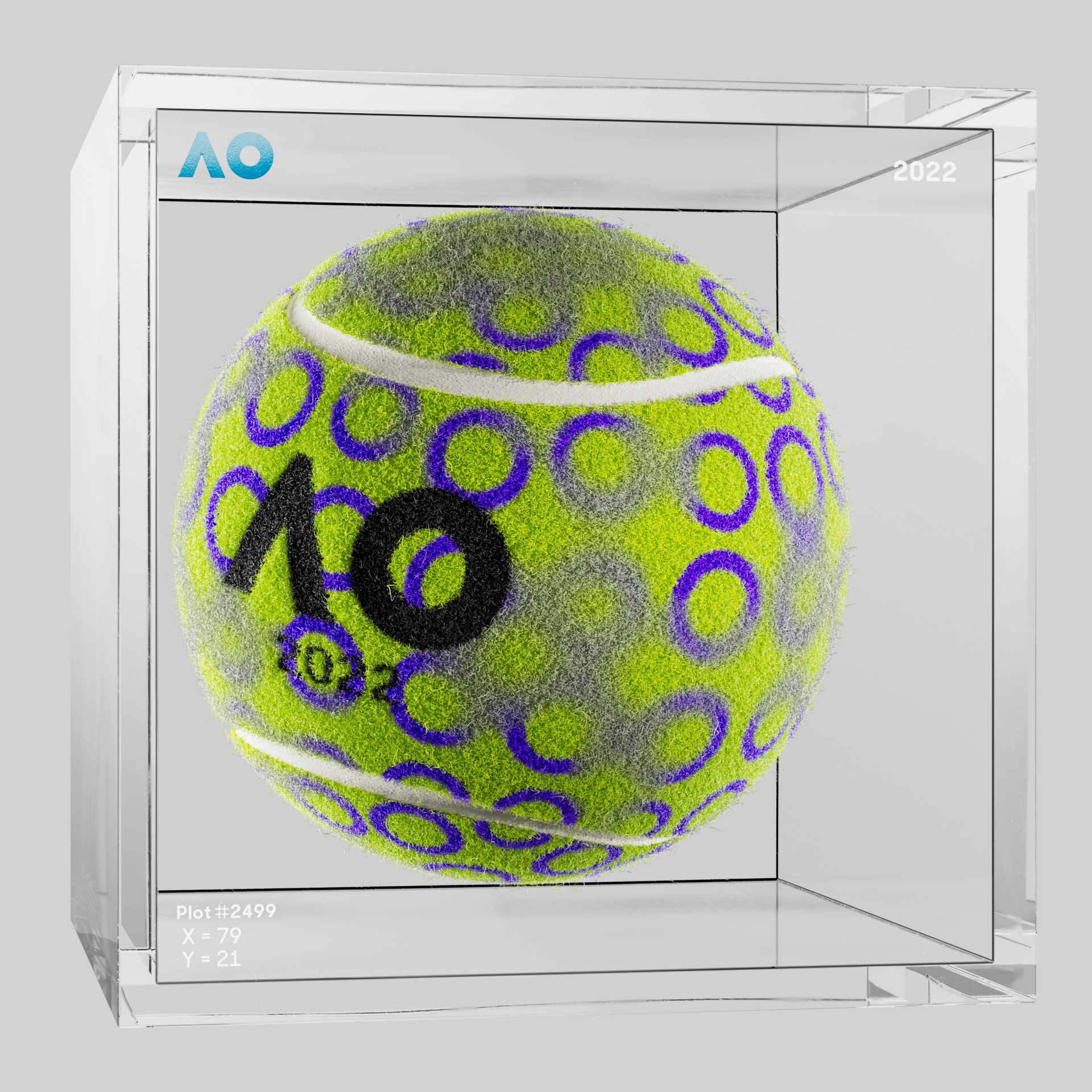 The Australian Open - The Australian Open Art Ball - AO Art Ball #4241 - NFT # 4241