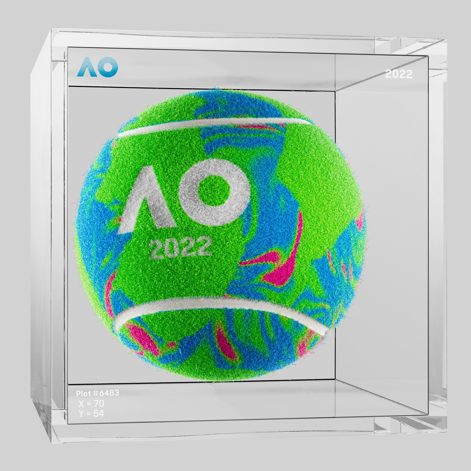 The Australian Open - The Australian Open Art Ball - AO Art Ball #4242 - NFT # 4242