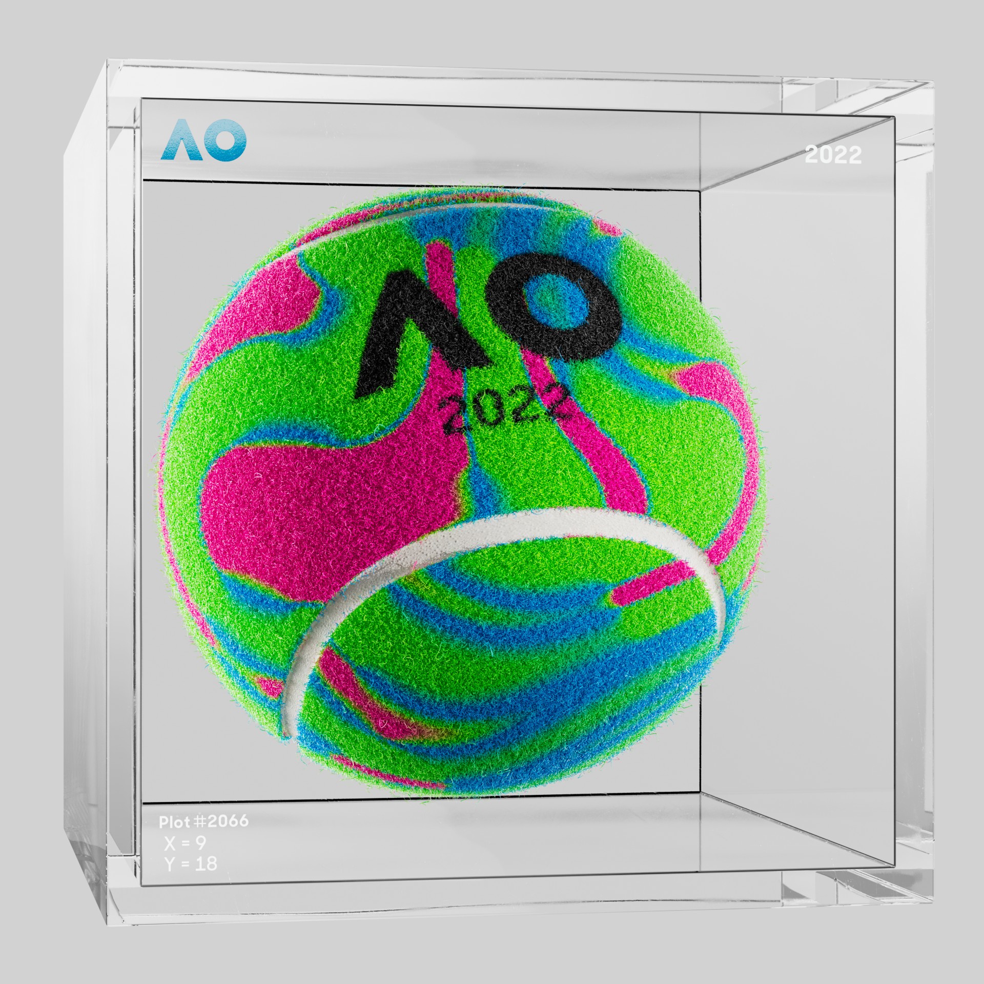 The Australian Open - The Australian Open Art Ball - AO Art Ball #4249 - NFT # 4249