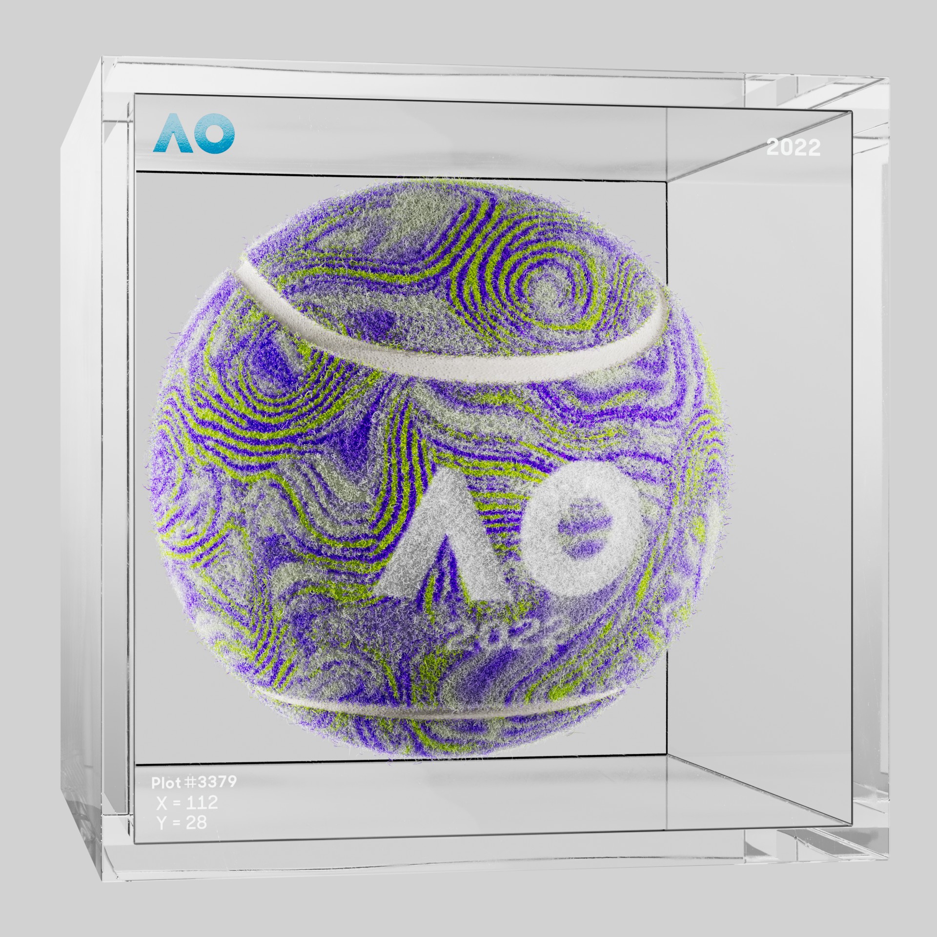 The Australian Open - The Australian Open Art Ball - AO Art Ball #425 - NFT # 425