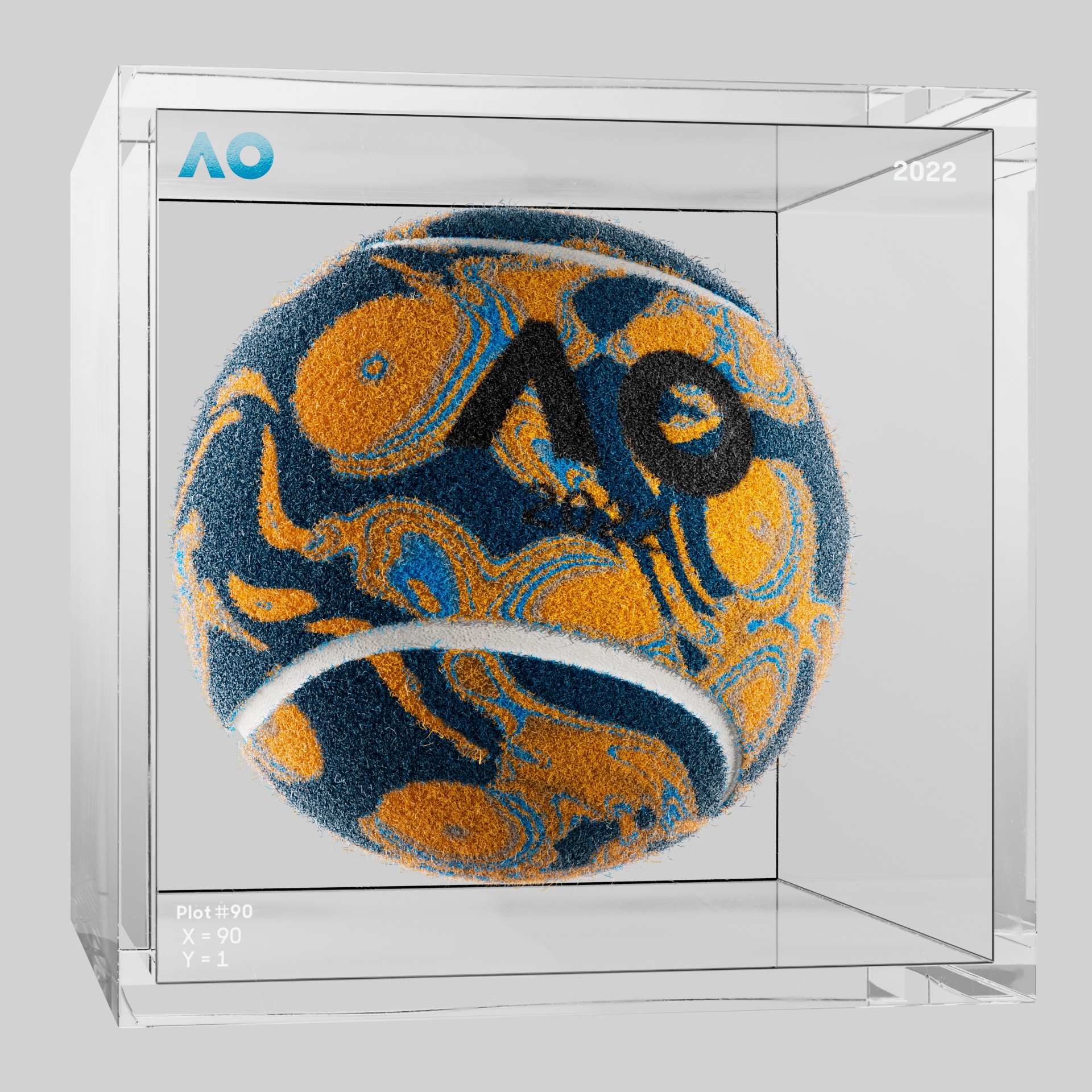 The Australian Open - The Australian Open Art Ball - AO Art Ball #4252 - NFT # 4252