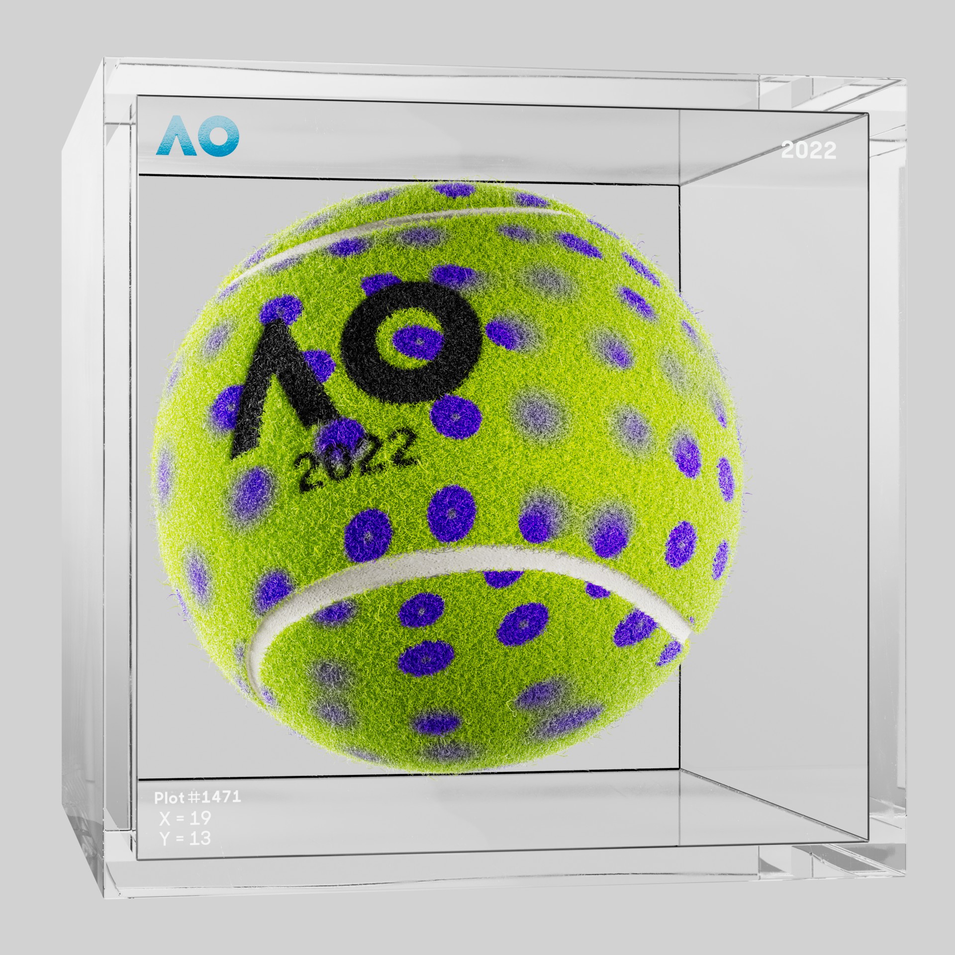 The Australian Open - The Australian Open Art Ball - AO Art Ball #4253 - NFT # 4253