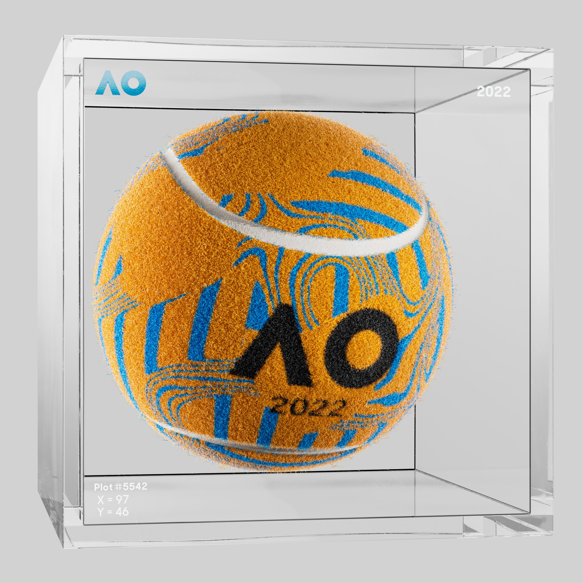 The Australian Open - The Australian Open Art Ball - AO Art Ball #4254 - NFT # 4254