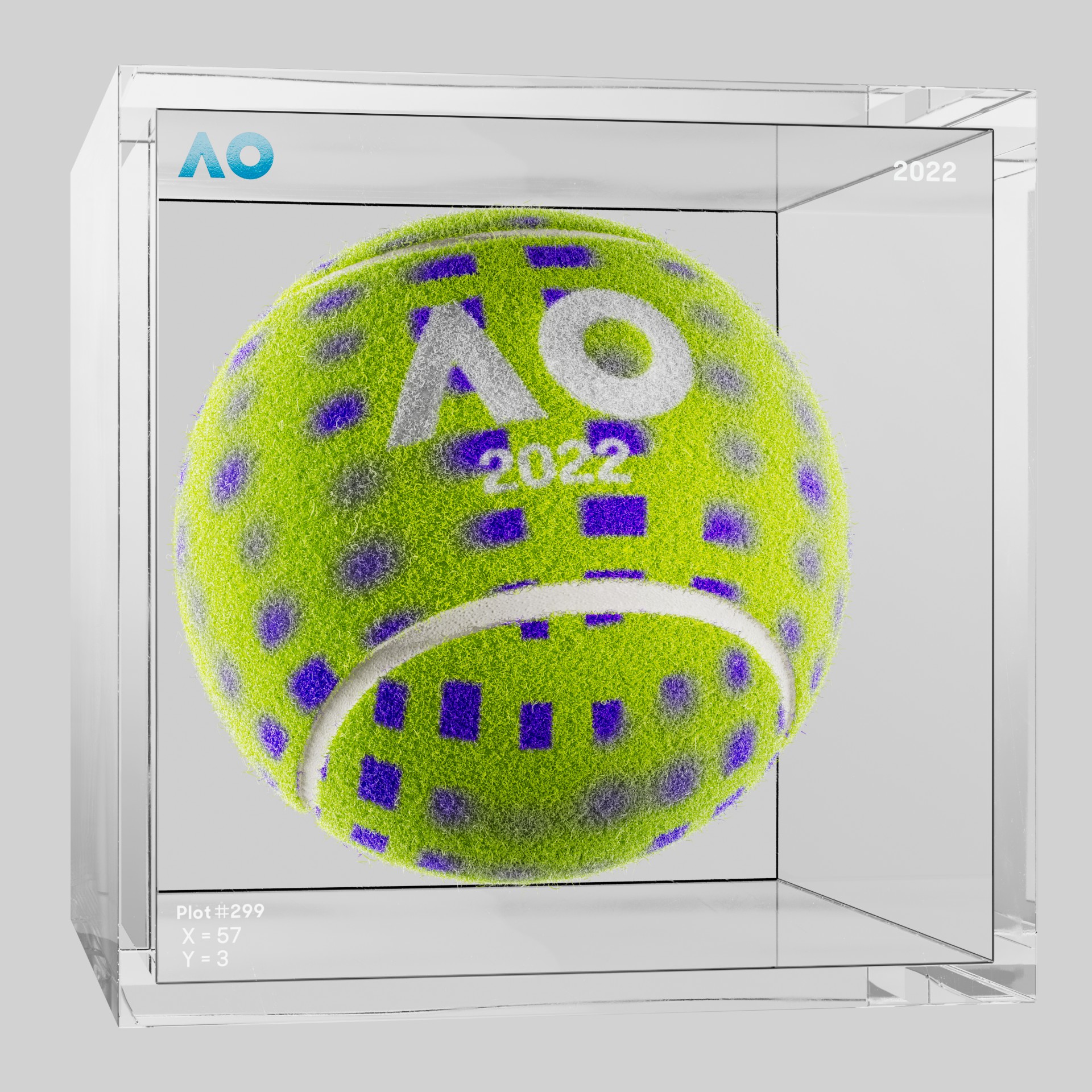 The Australian Open - The Australian Open Art Ball - AO Art Ball #4258 - NFT # 4258