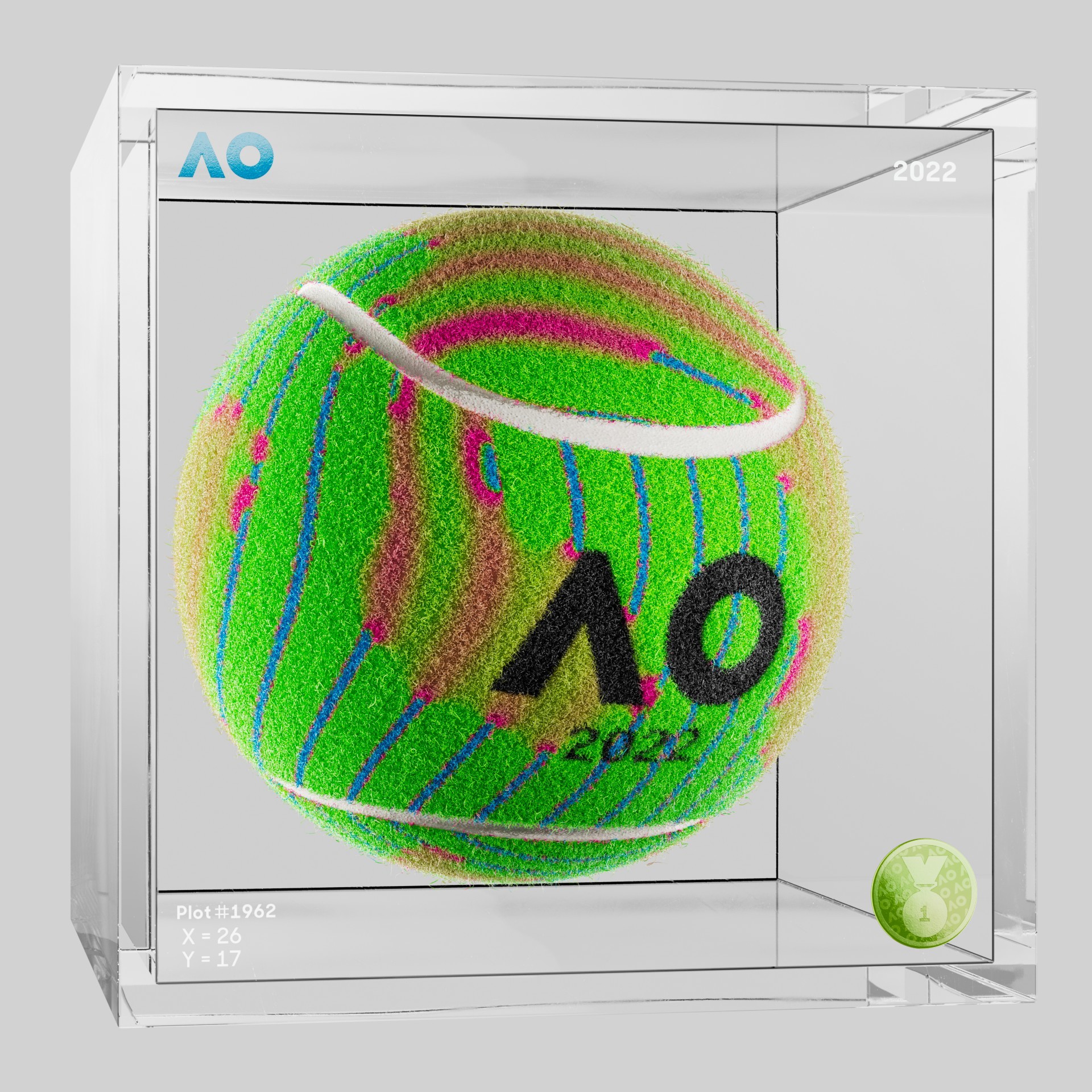 The Australian Open - The Australian Open Art Ball - AO Art Ball #4261 - NFT # 4261