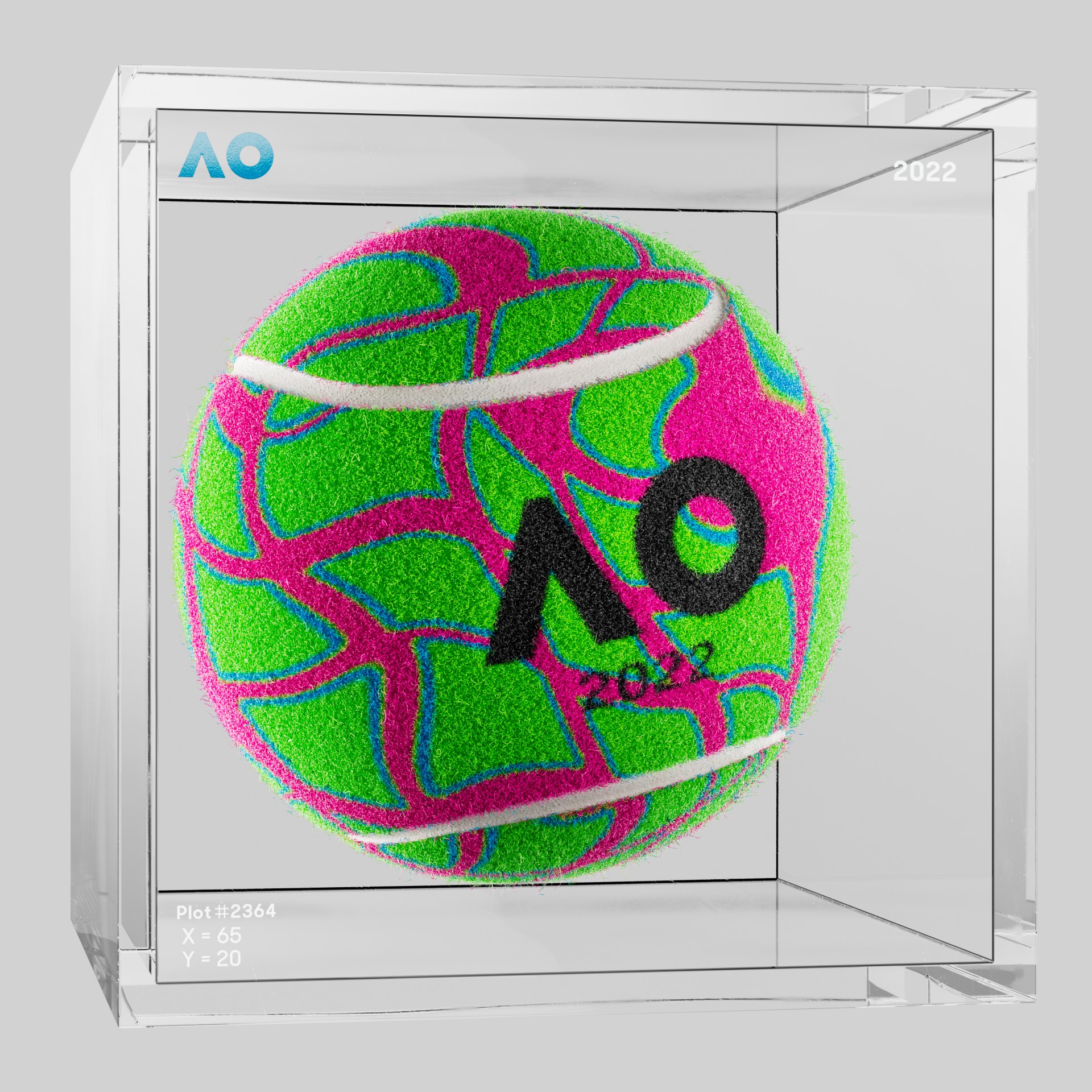 The Australian Open - The Australian Open Art Ball - AO Art Ball #4263 - NFT # 4263