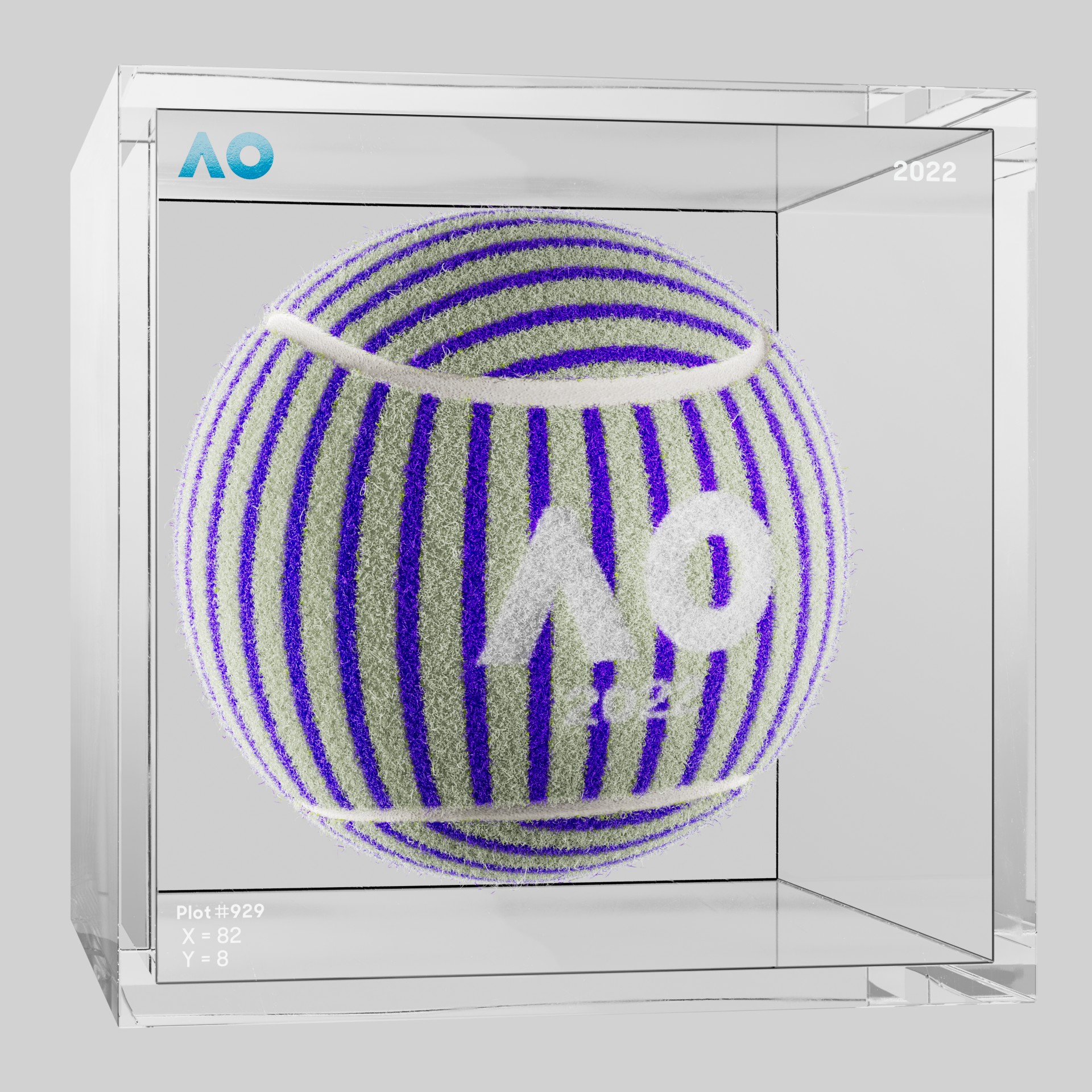 The Australian Open - The Australian Open Art Ball - AO Art Ball #4264 - NFT # 4264