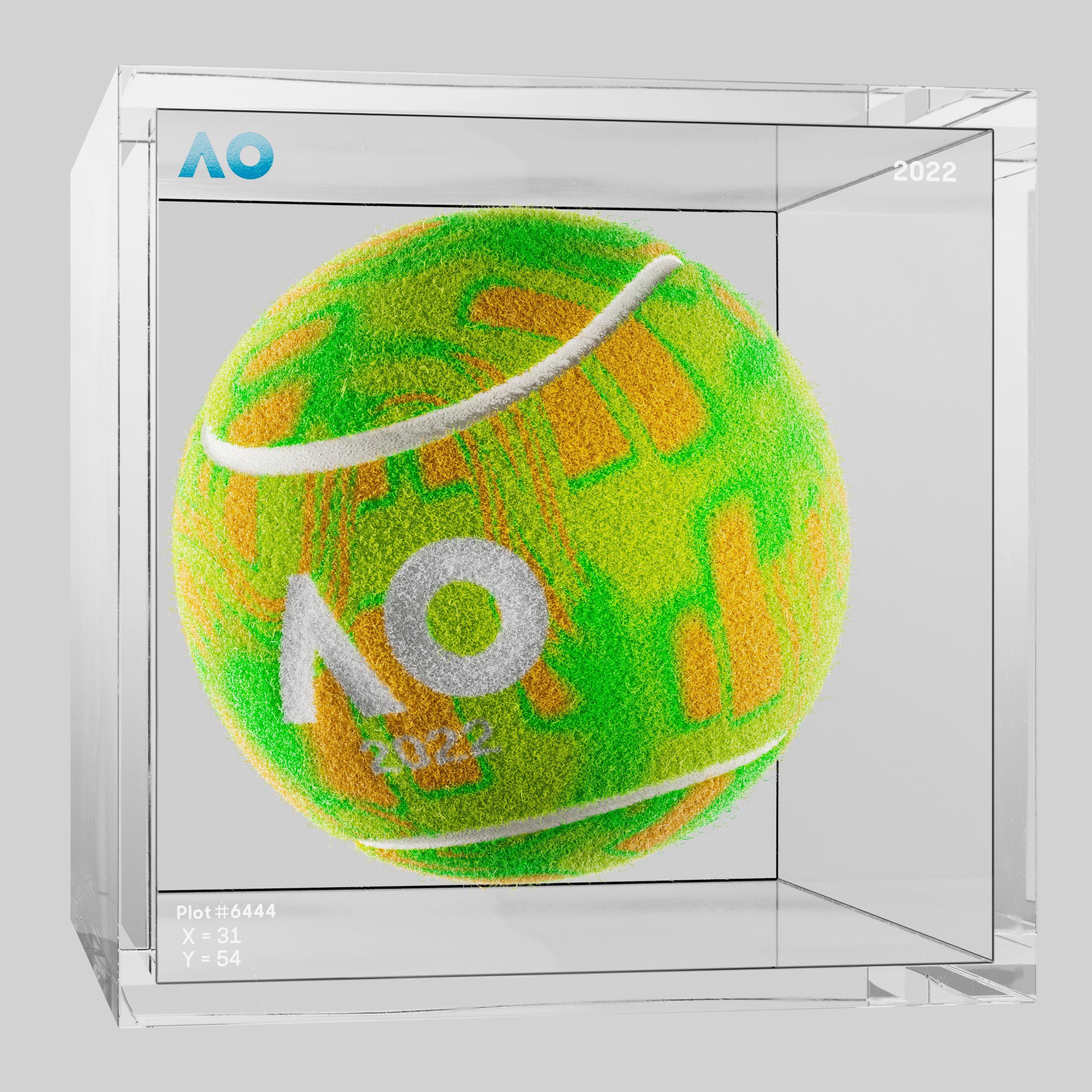 The Australian Open - The Australian Open Art Ball - AO Art Ball #4267 - NFT # 4267