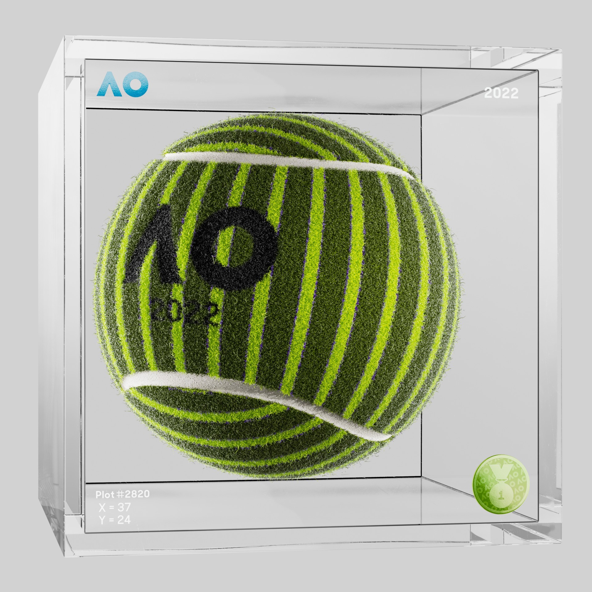 The Australian Open - The Australian Open Art Ball - AO Art Ball #4268 - NFT # 4268