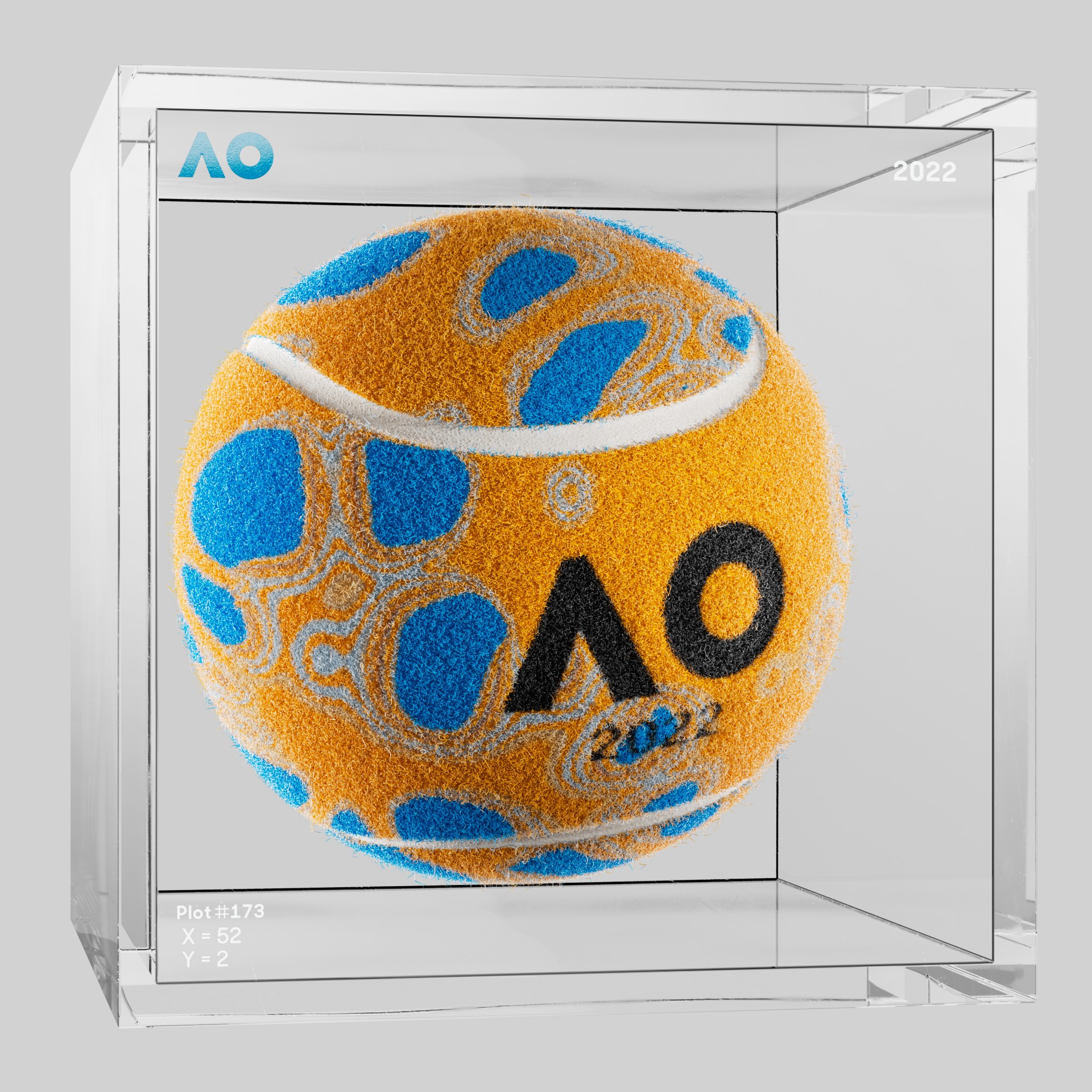 The Australian Open - The Australian Open Art Ball - AO Art Ball #427 - NFT # 427
