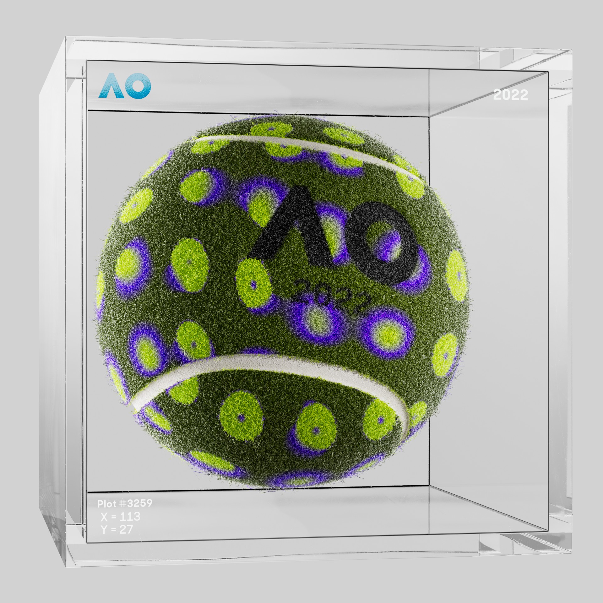 The Australian Open - The Australian Open Art Ball - AO Art Ball #4271 - NFT # 4271