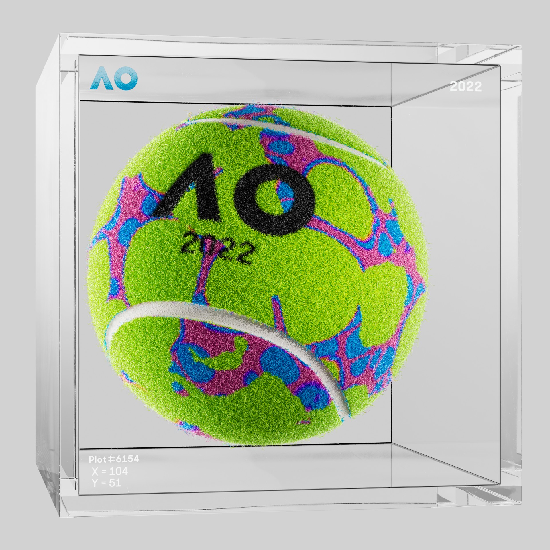 The Australian Open - The Australian Open Art Ball - AO Art Ball #4273 - NFT # 4273