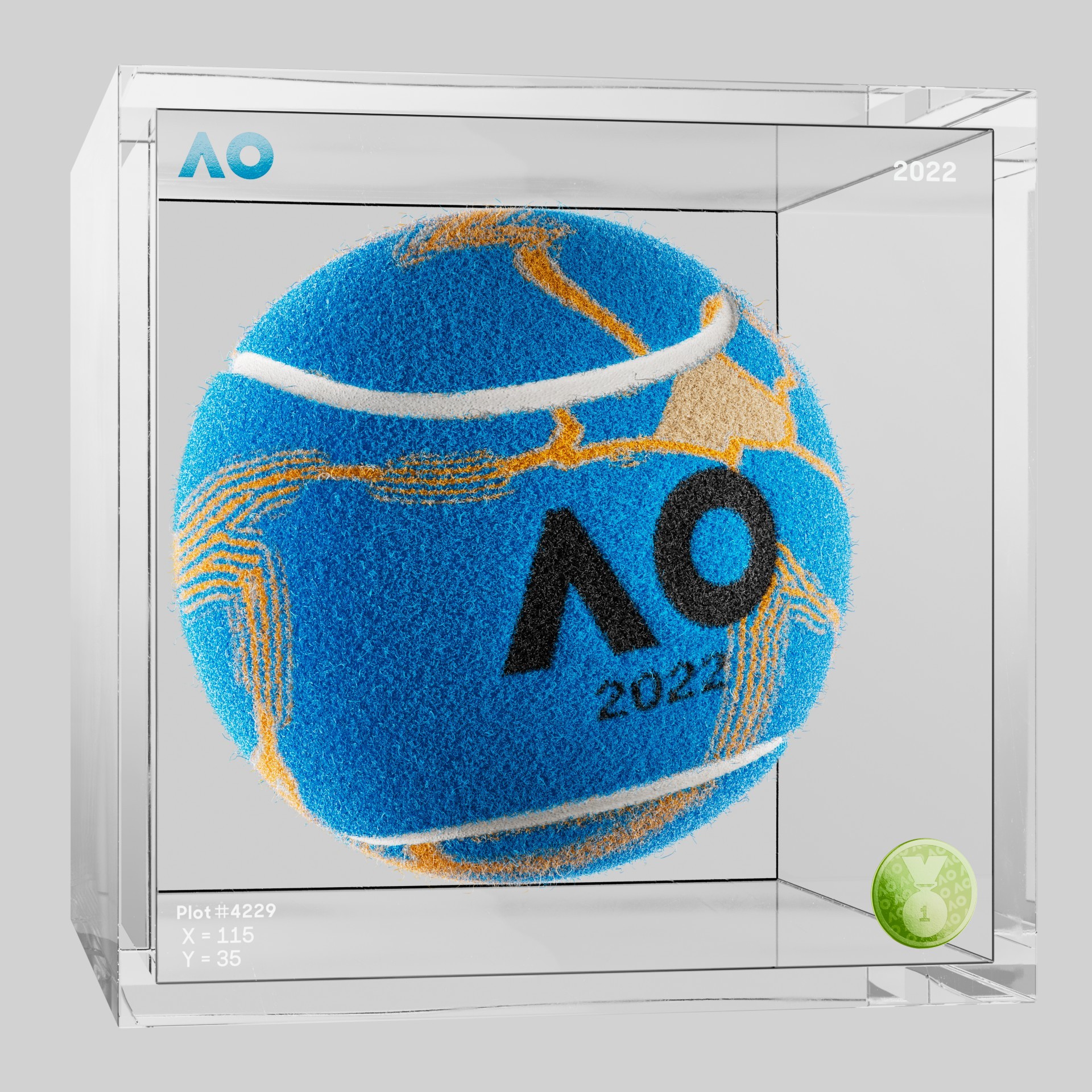 The Australian Open - The Australian Open Art Ball - AO Art Ball #4274 - NFT # 4274