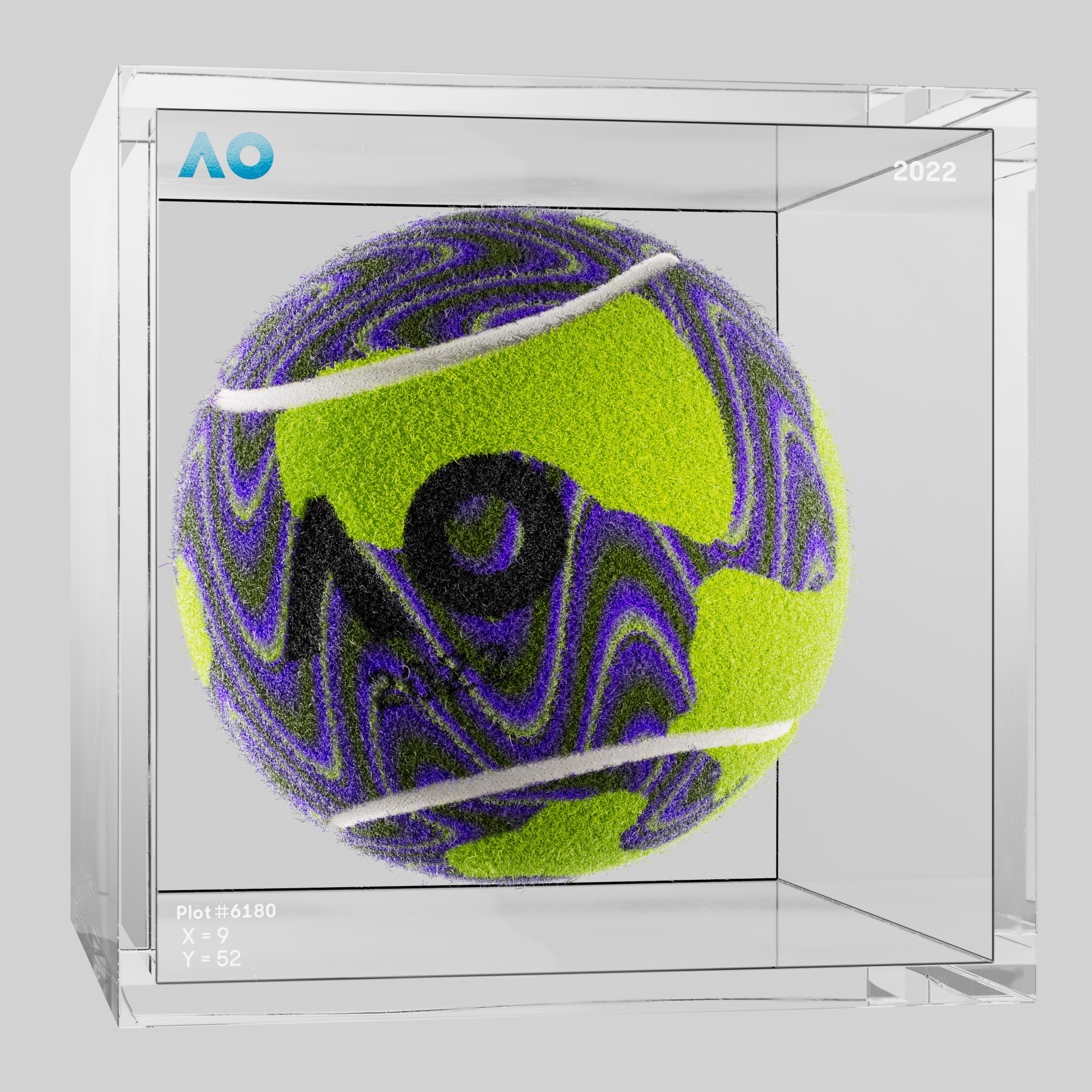 The Australian Open - The Australian Open Art Ball - AO Art Ball #4275 - NFT # 4275