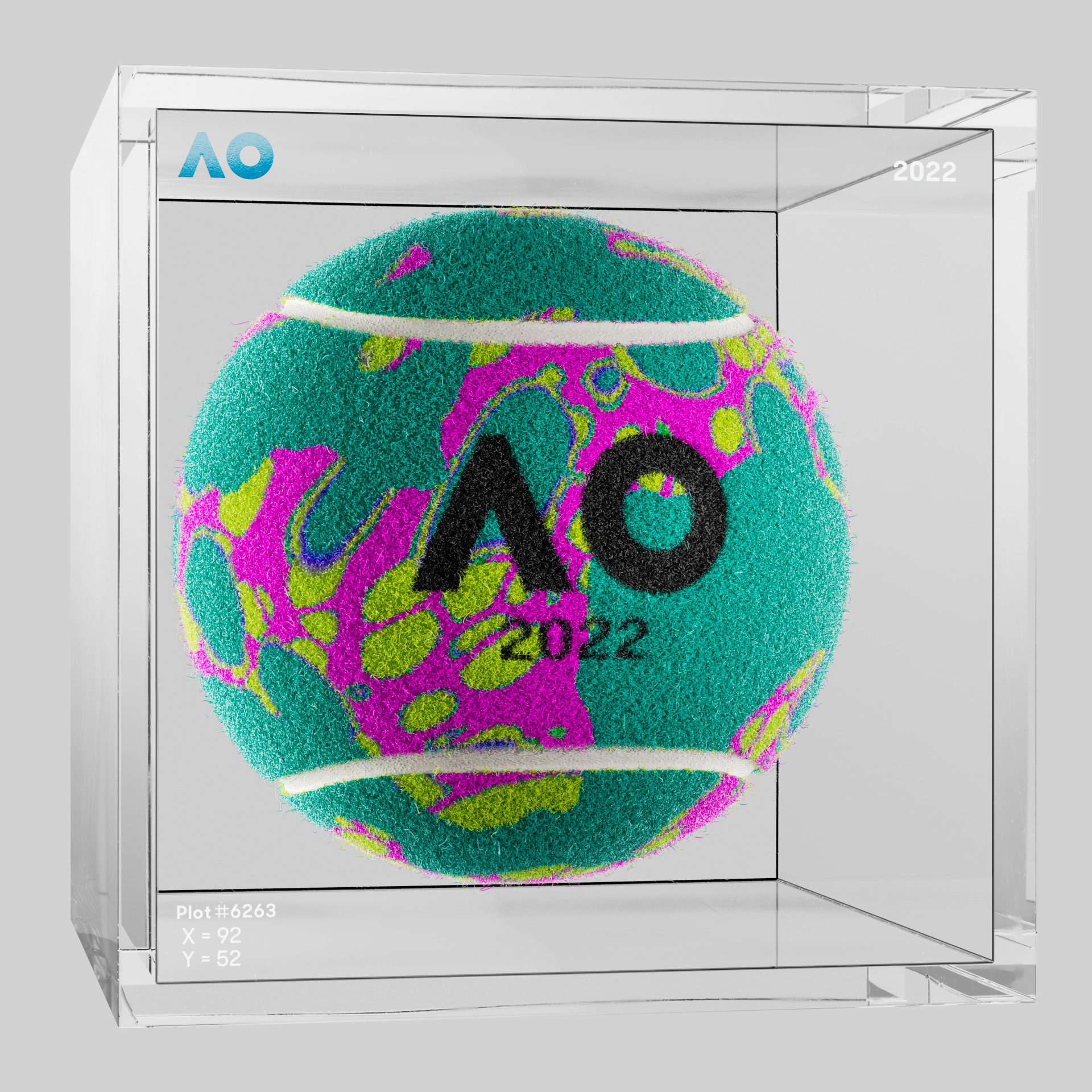 The Australian Open - The Australian Open Art Ball - AO Art Ball #428 - NFT # 428