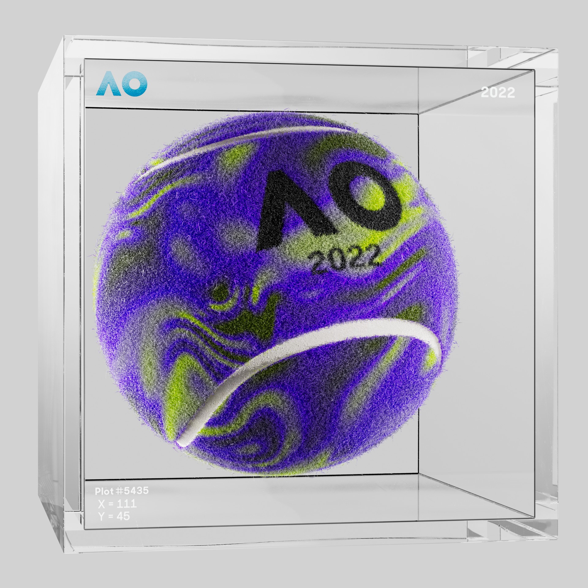 The Australian Open - The Australian Open Art Ball - AO Art Ball #4281 - NFT # 4281