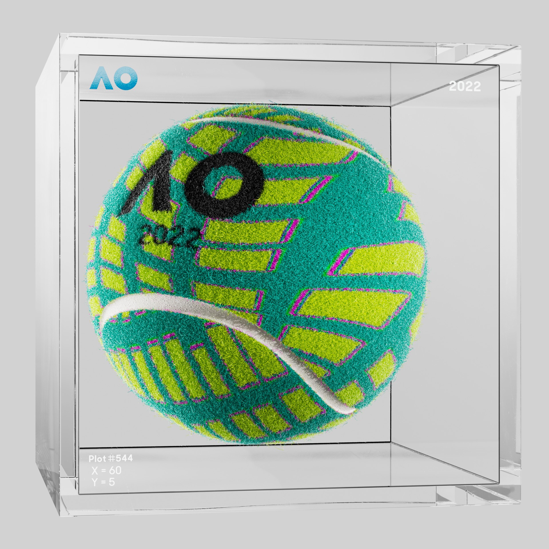 The Australian Open - The Australian Open Art Ball - AO Art Ball #4284 - NFT # 4284