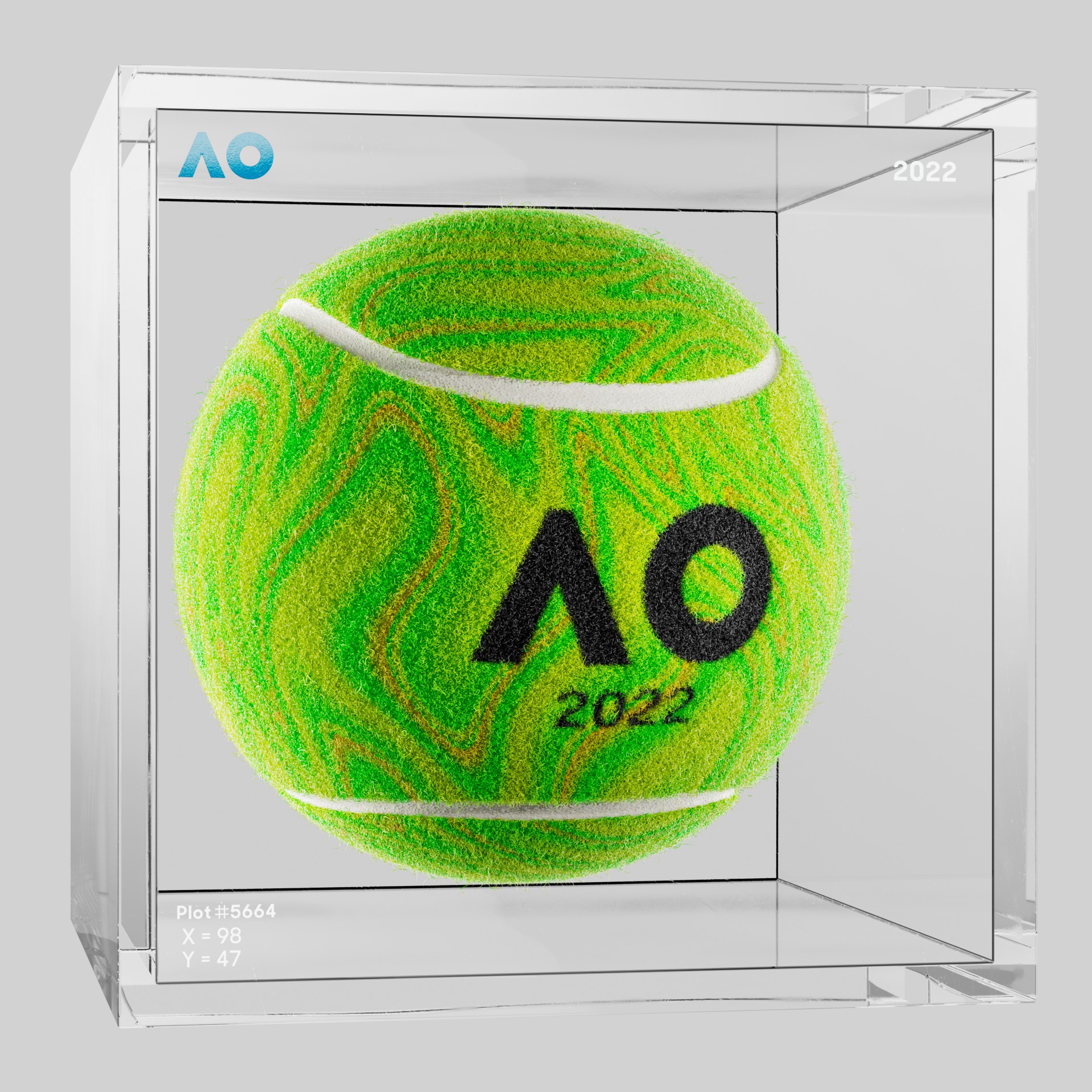 The Australian Open - The Australian Open Art Ball - AO Art Ball #4286 - NFT # 4286