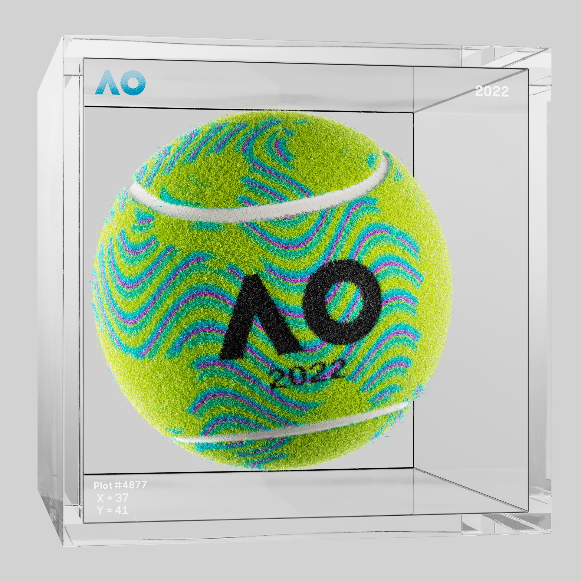 The Australian Open - The Australian Open Art Ball - AO Art Ball #4287 - NFT # 4287