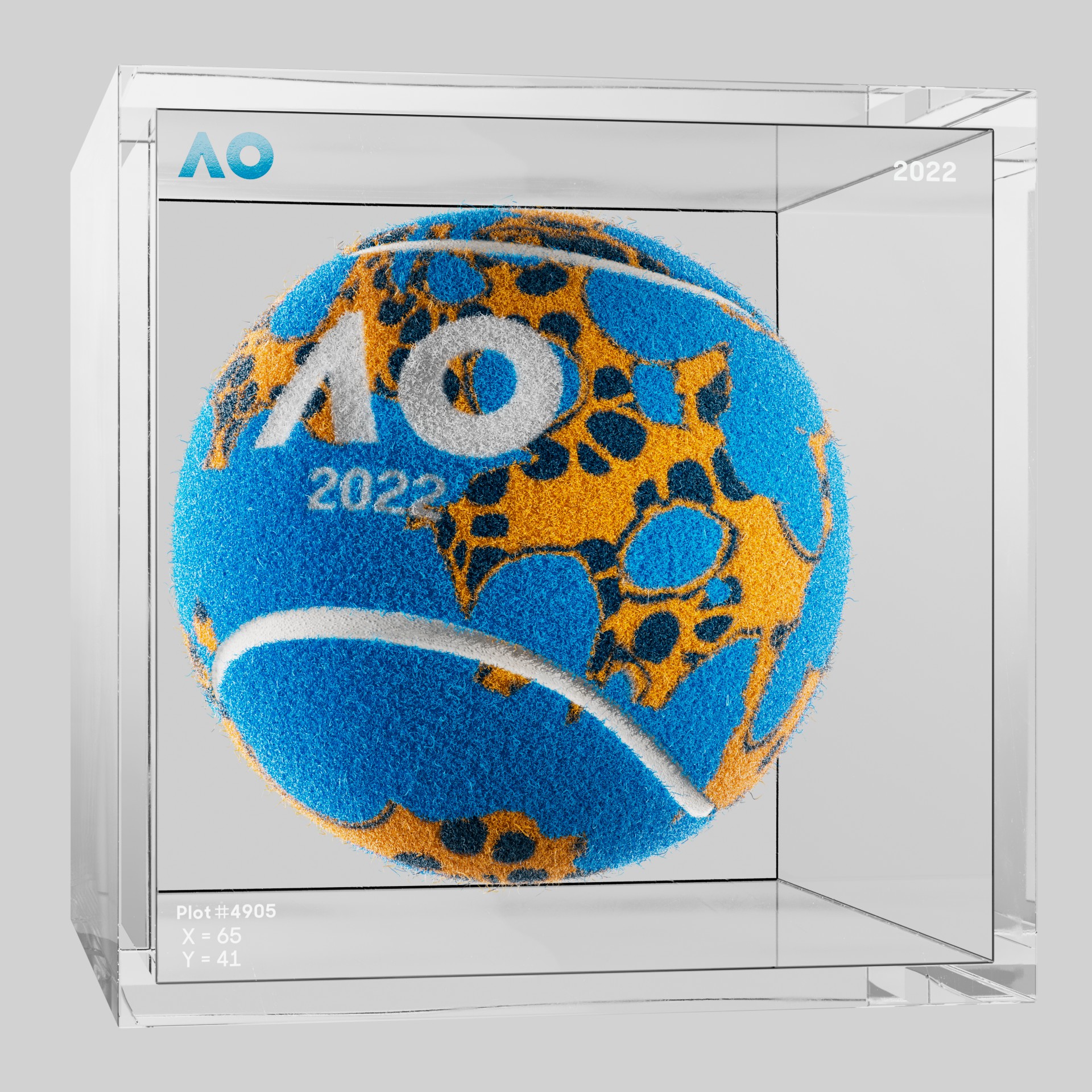 The Australian Open - The Australian Open Art Ball - AO Art Ball #4288 - NFT # 4288