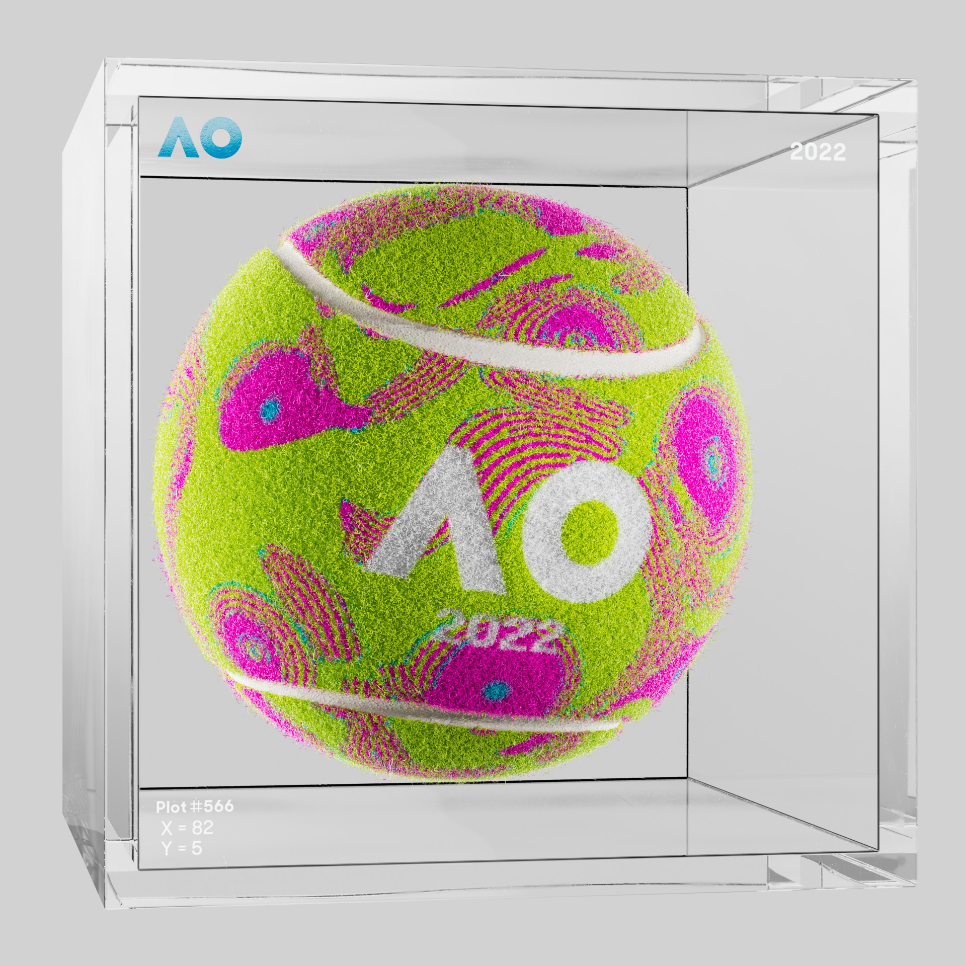 The Australian Open - The Australian Open Art Ball - AO Art Ball #4289 - NFT # 4289
