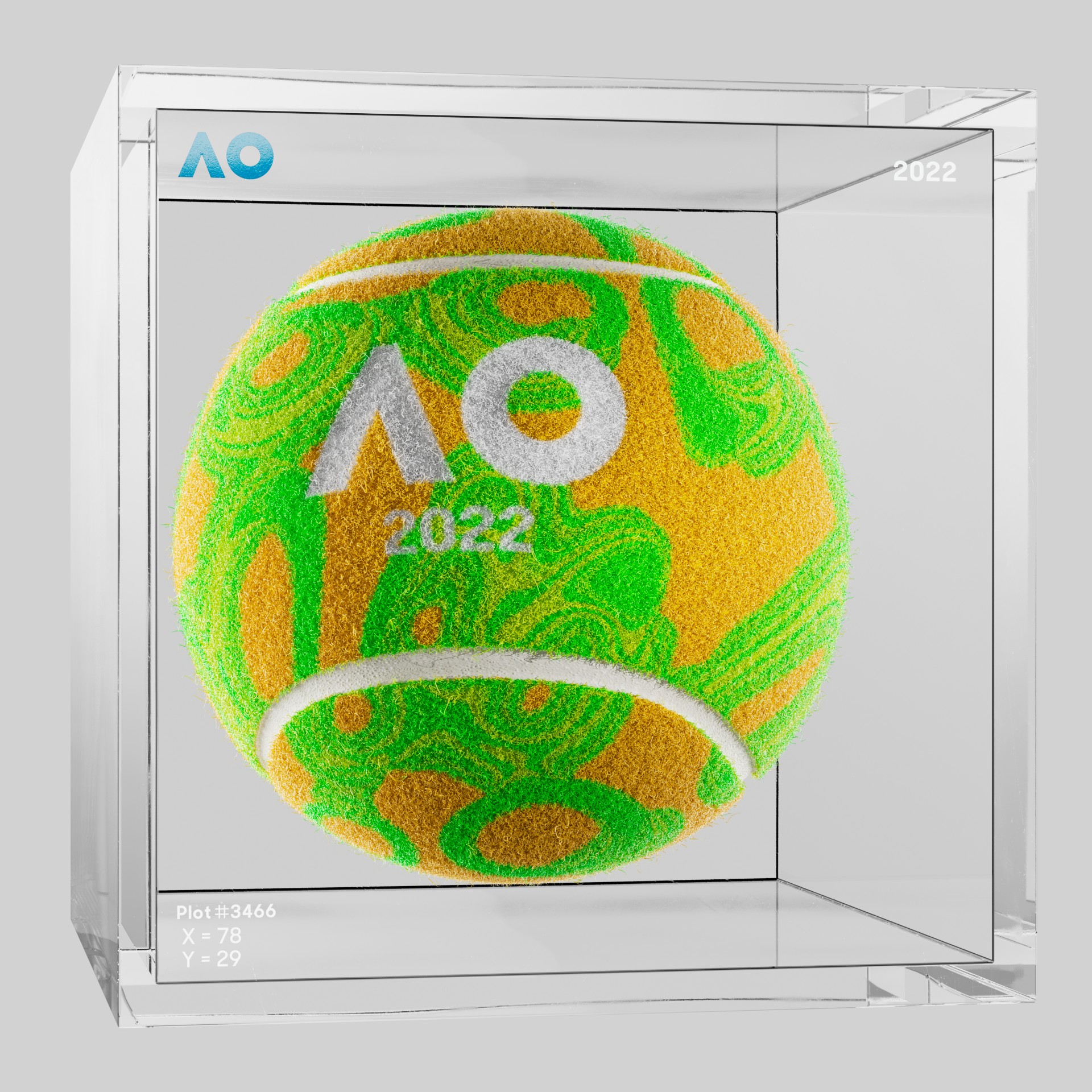 The Australian Open - The Australian Open Art Ball - AO Art Ball #4291 - NFT # 4291