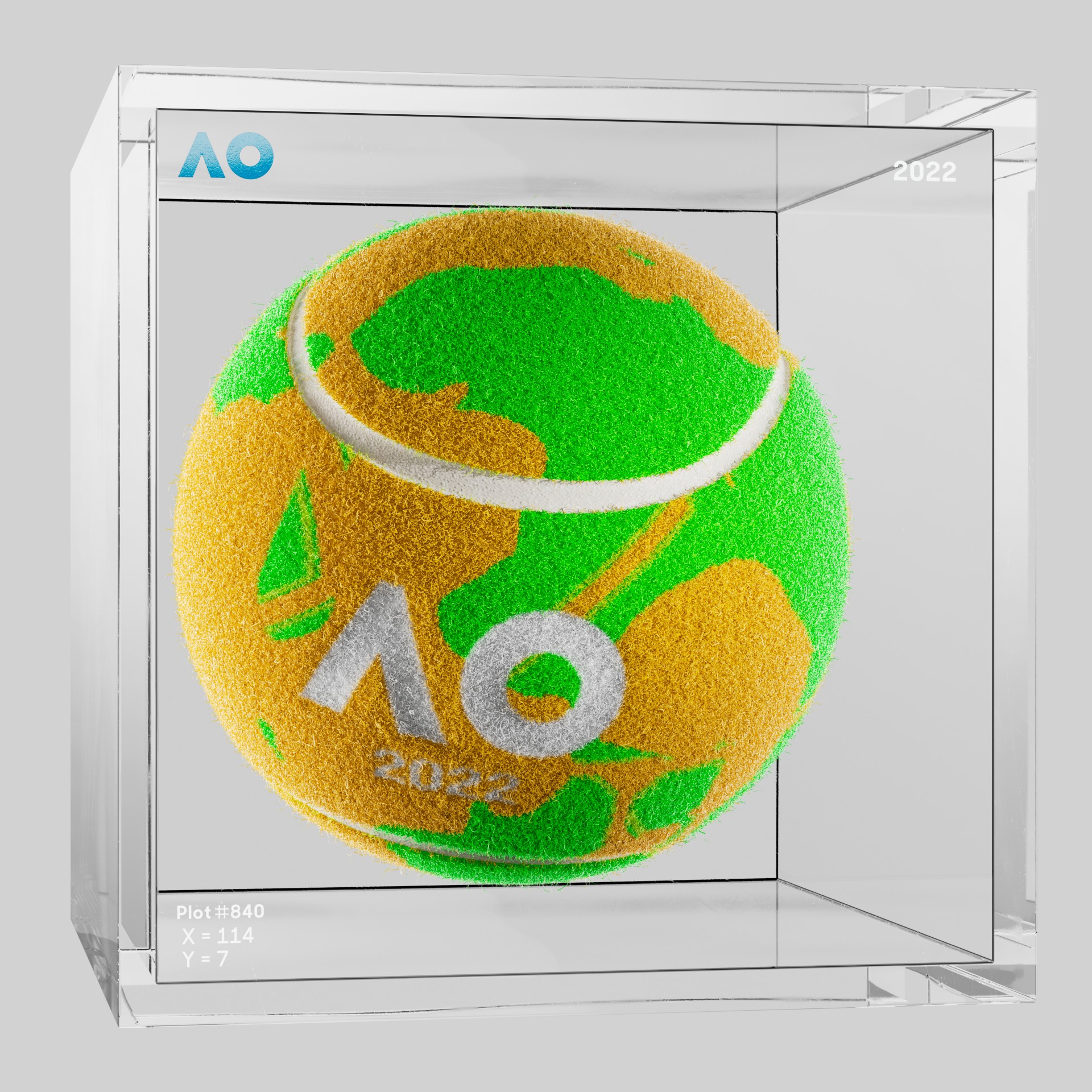 The Australian Open - The Australian Open Art Ball - AO Art Ball #4298 - NFT # 4298