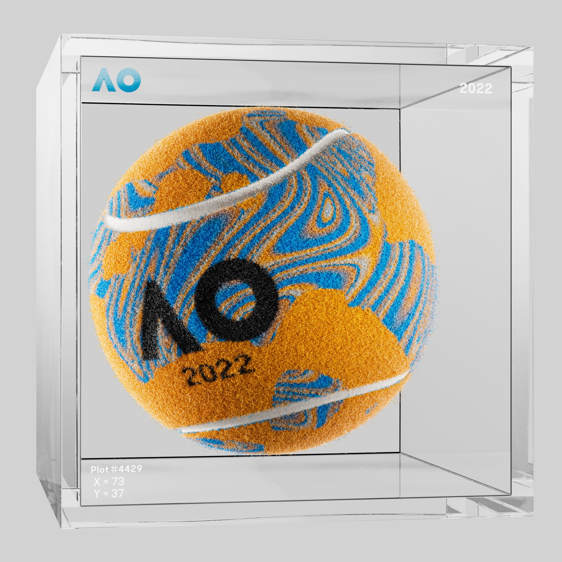 The Australian Open - The Australian Open Art Ball - AO Art Ball #43 - NFT # 43