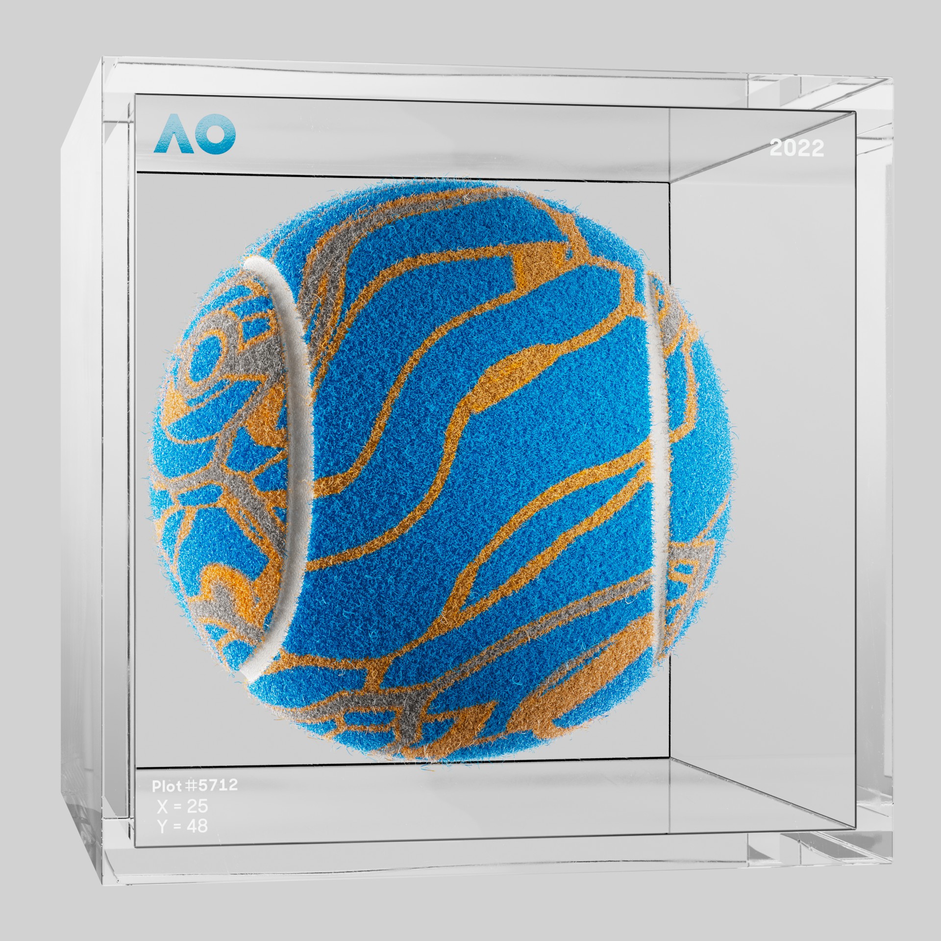 The Australian Open - The Australian Open Art Ball - AO Art Ball #430 - NFT # 430