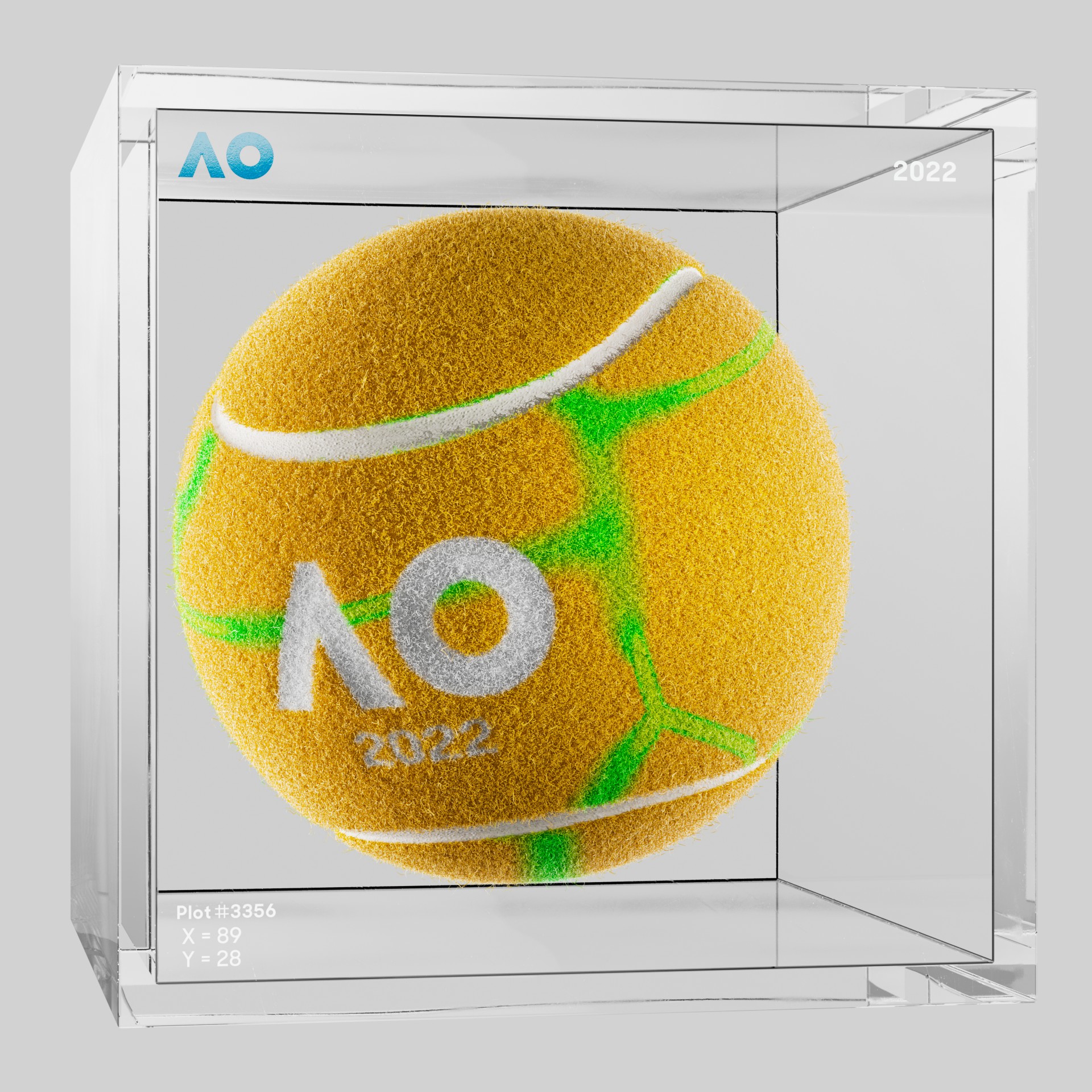 The Australian Open - The Australian Open Art Ball - AO Art Ball #4301 - NFT # 4301