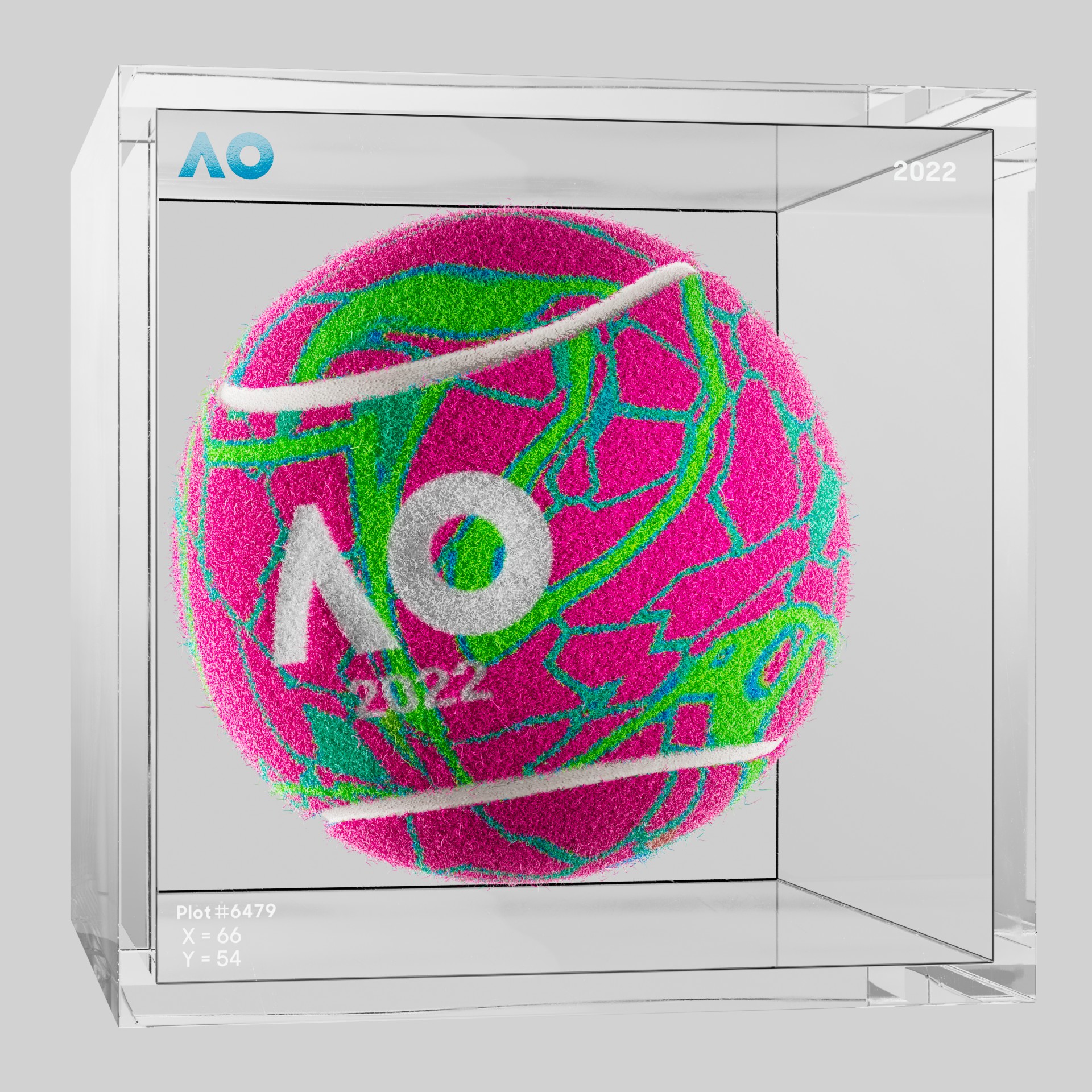 The Australian Open - The Australian Open Art Ball - AO Art Ball #4303 - NFT # 4303