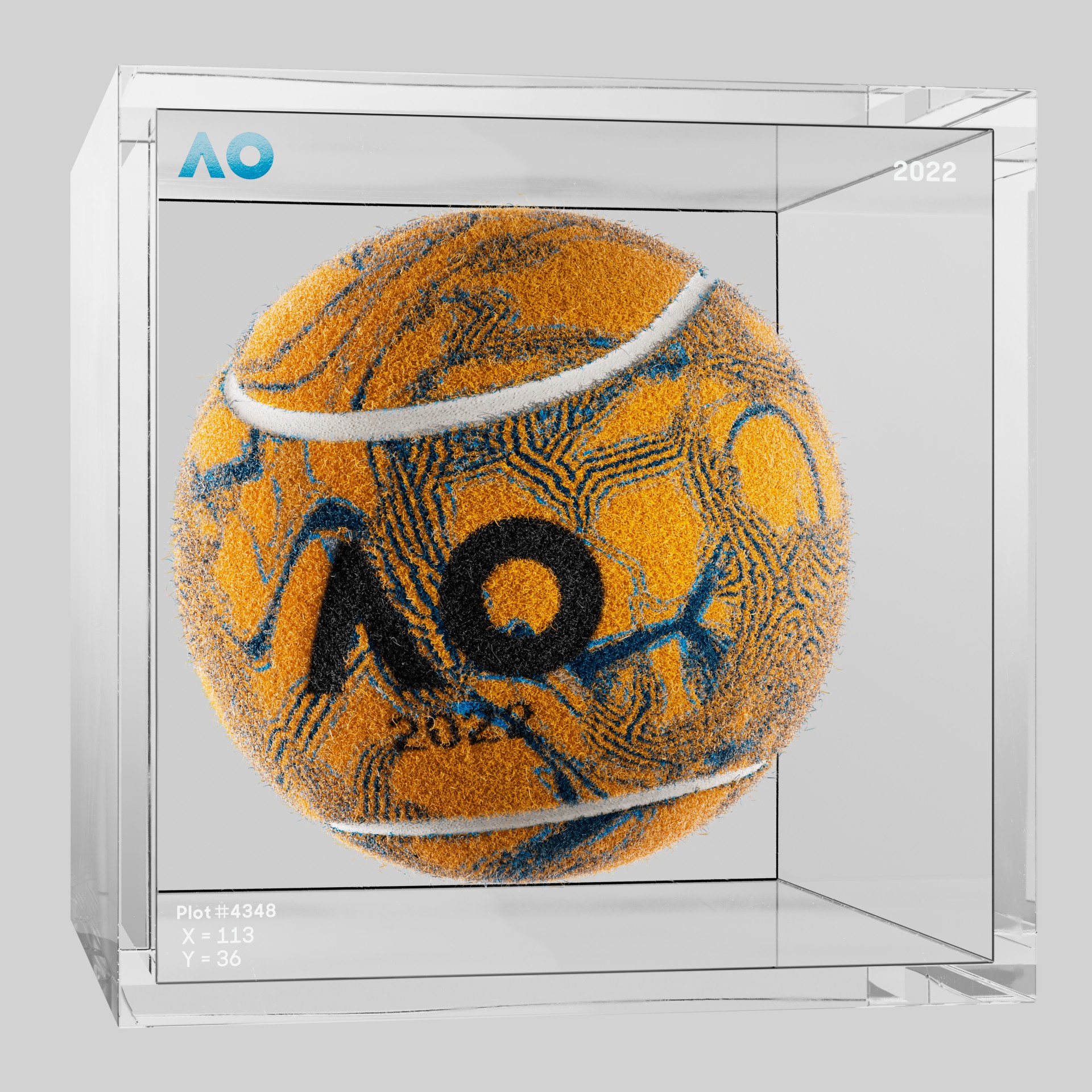 The Australian Open - The Australian Open Art Ball - AO Art Ball #4305 - NFT # 4305