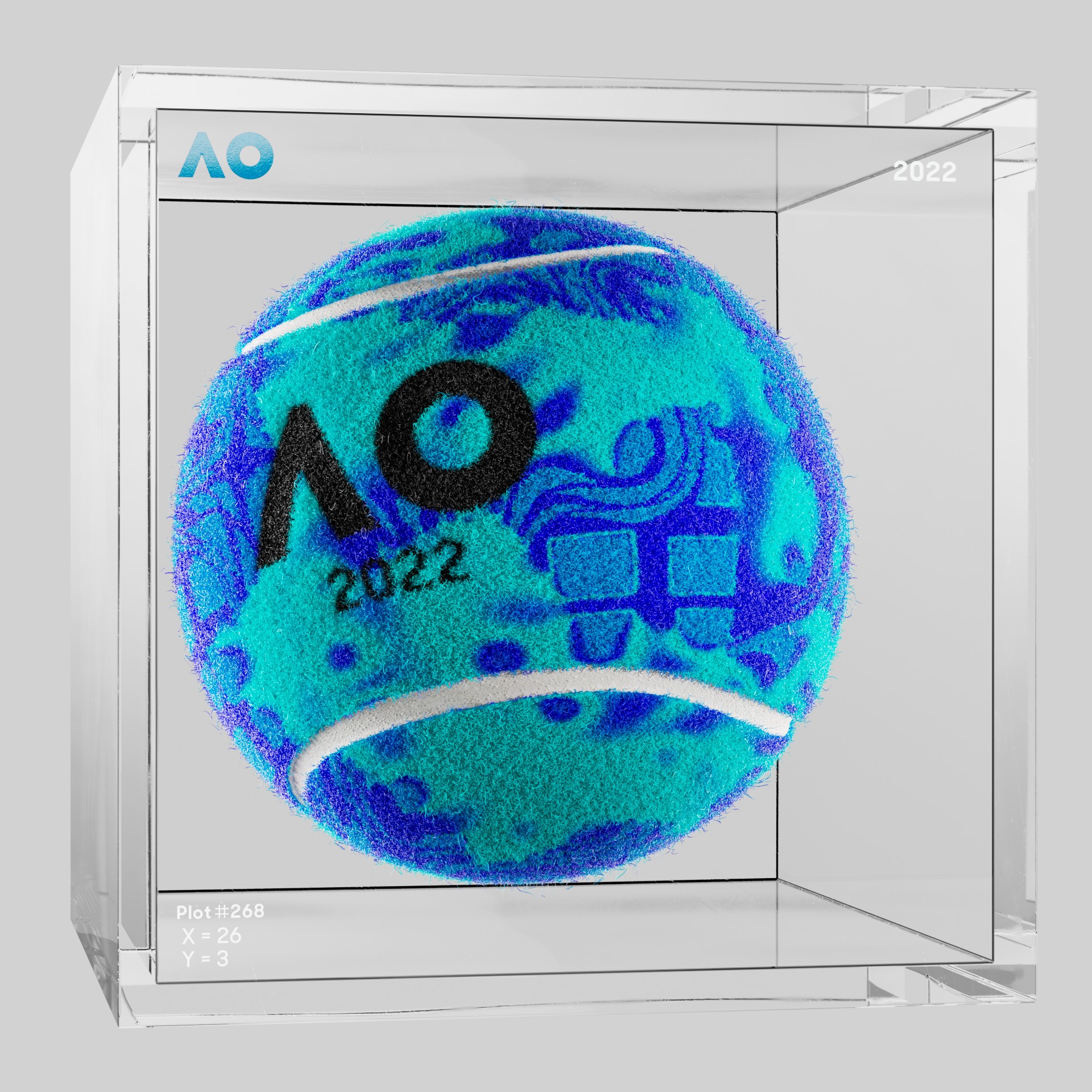 The Australian Open - The Australian Open Art Ball - AO Art Ball #4306 - NFT # 4306