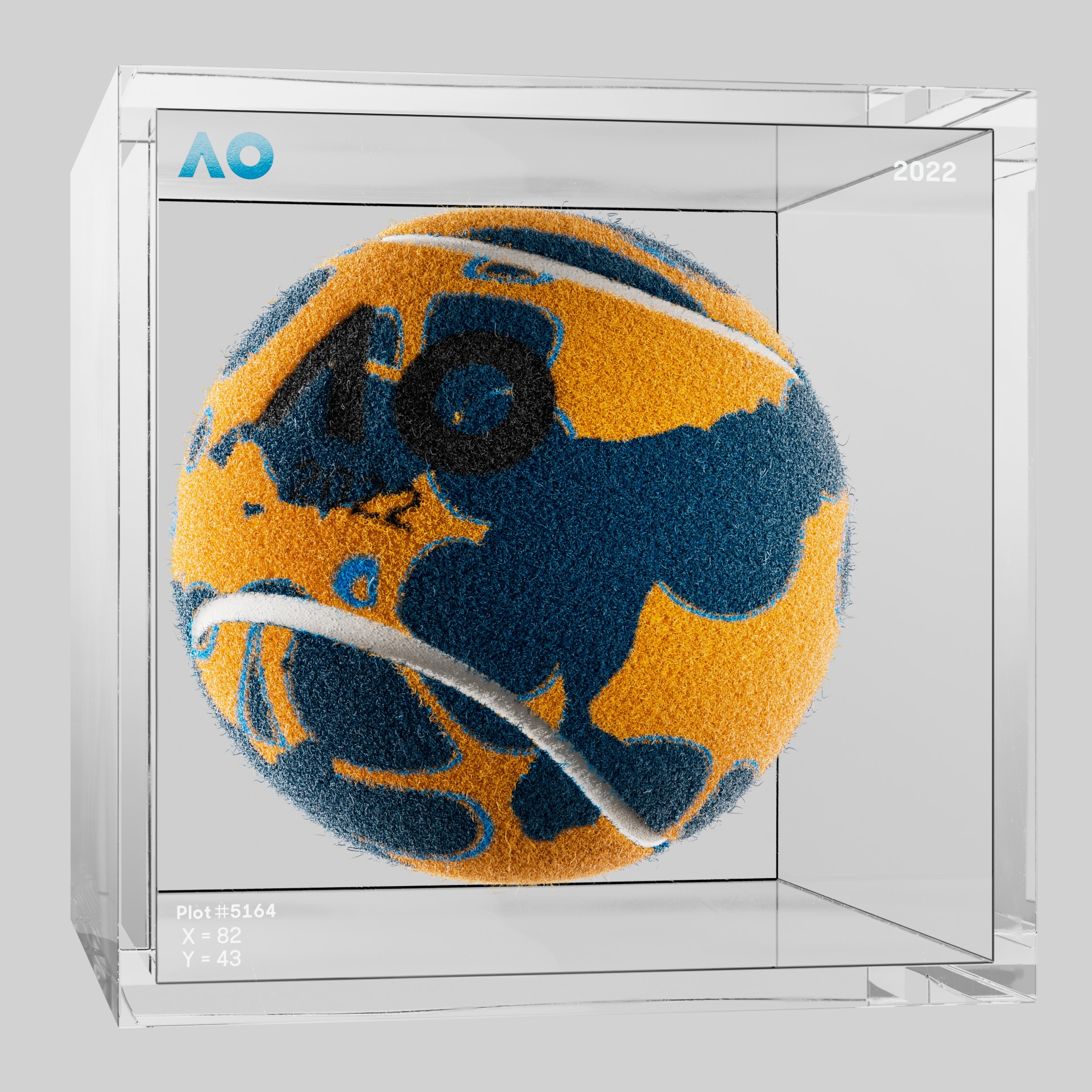 The Australian Open - The Australian Open Art Ball - AO Art Ball #4308 - NFT # 4308