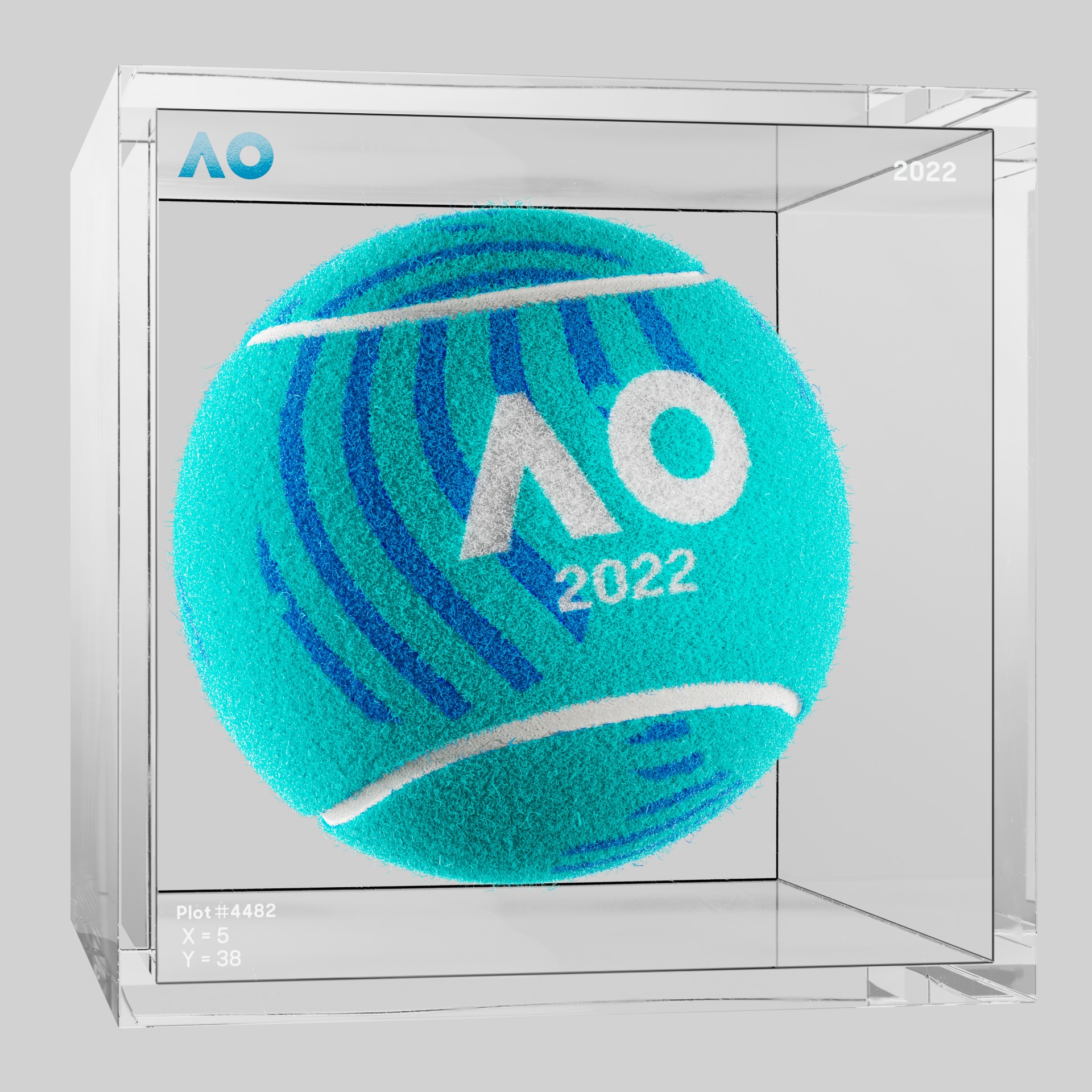 The Australian Open - The Australian Open Art Ball - AO Art Ball #431 - NFT # 431