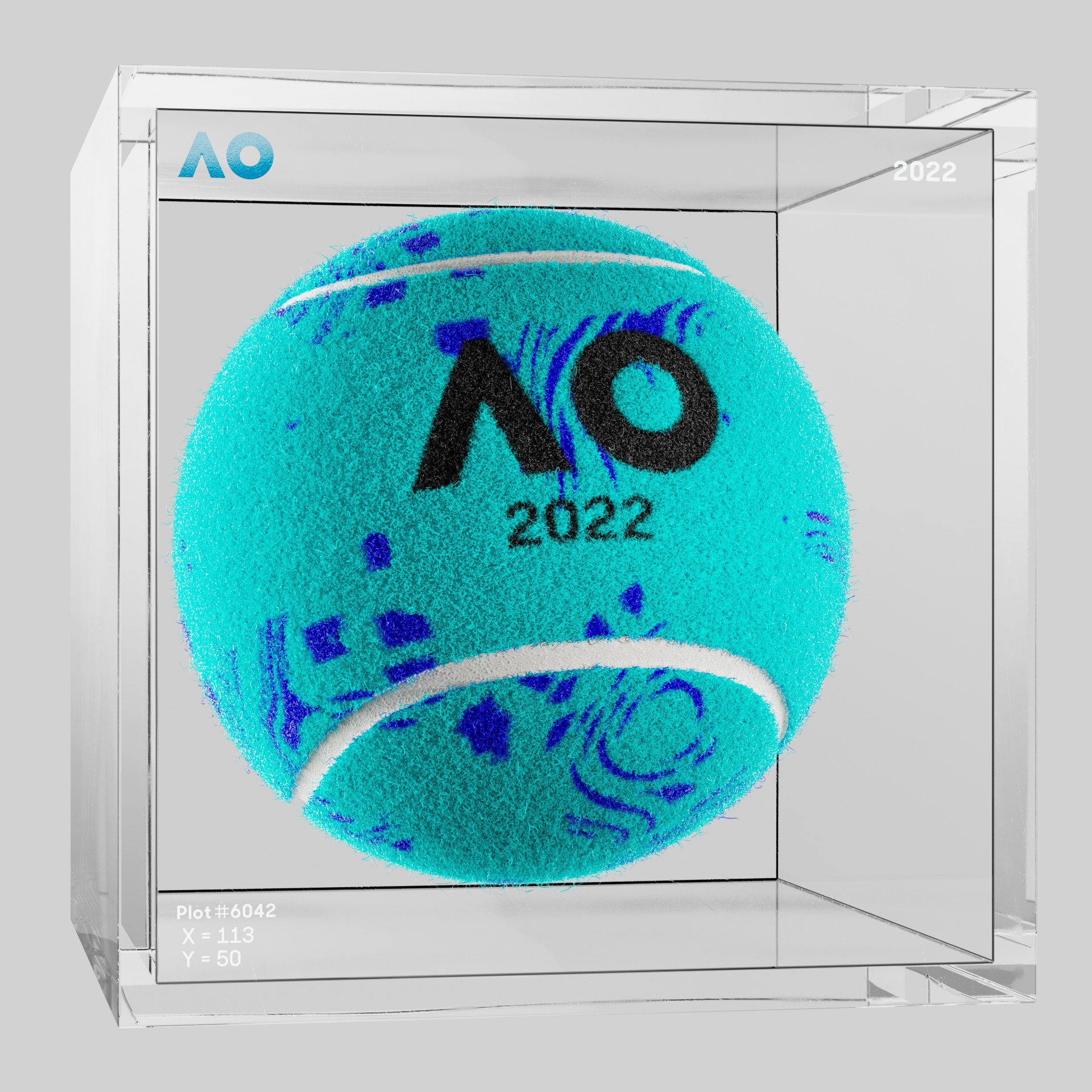 The Australian Open - The Australian Open Art Ball - AO Art Ball #4310 - NFT # 4310