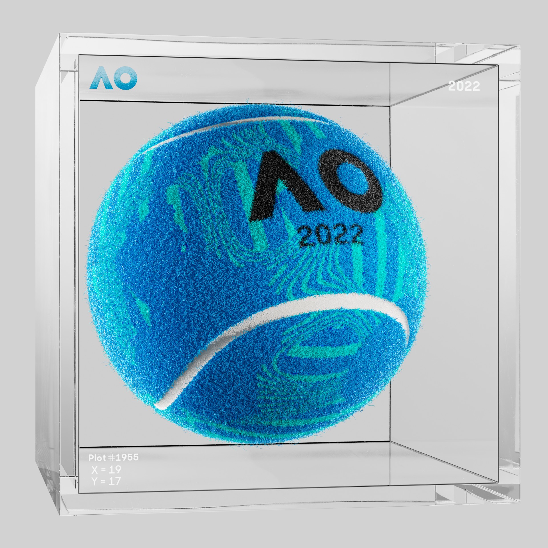 The Australian Open - The Australian Open Art Ball - AO Art Ball #4314 - NFT # 4314