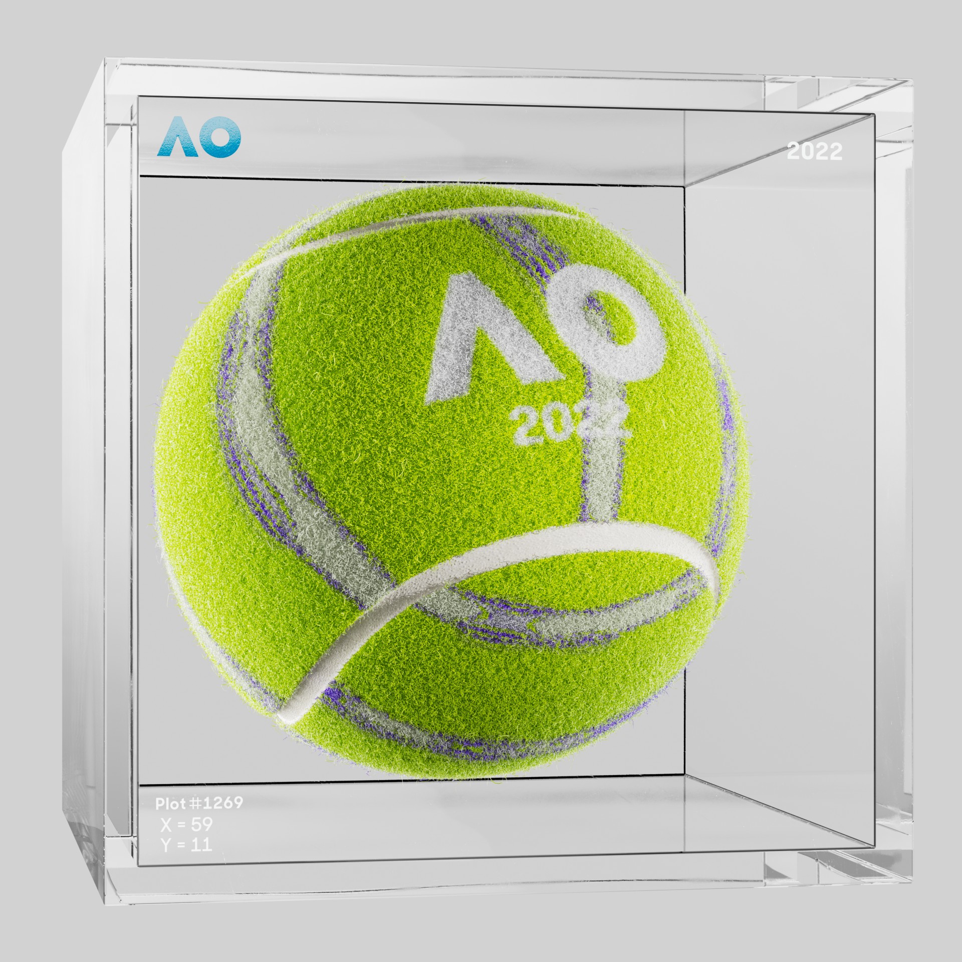 The Australian Open - The Australian Open Art Ball - AO Art Ball #4315 - NFT # 4315