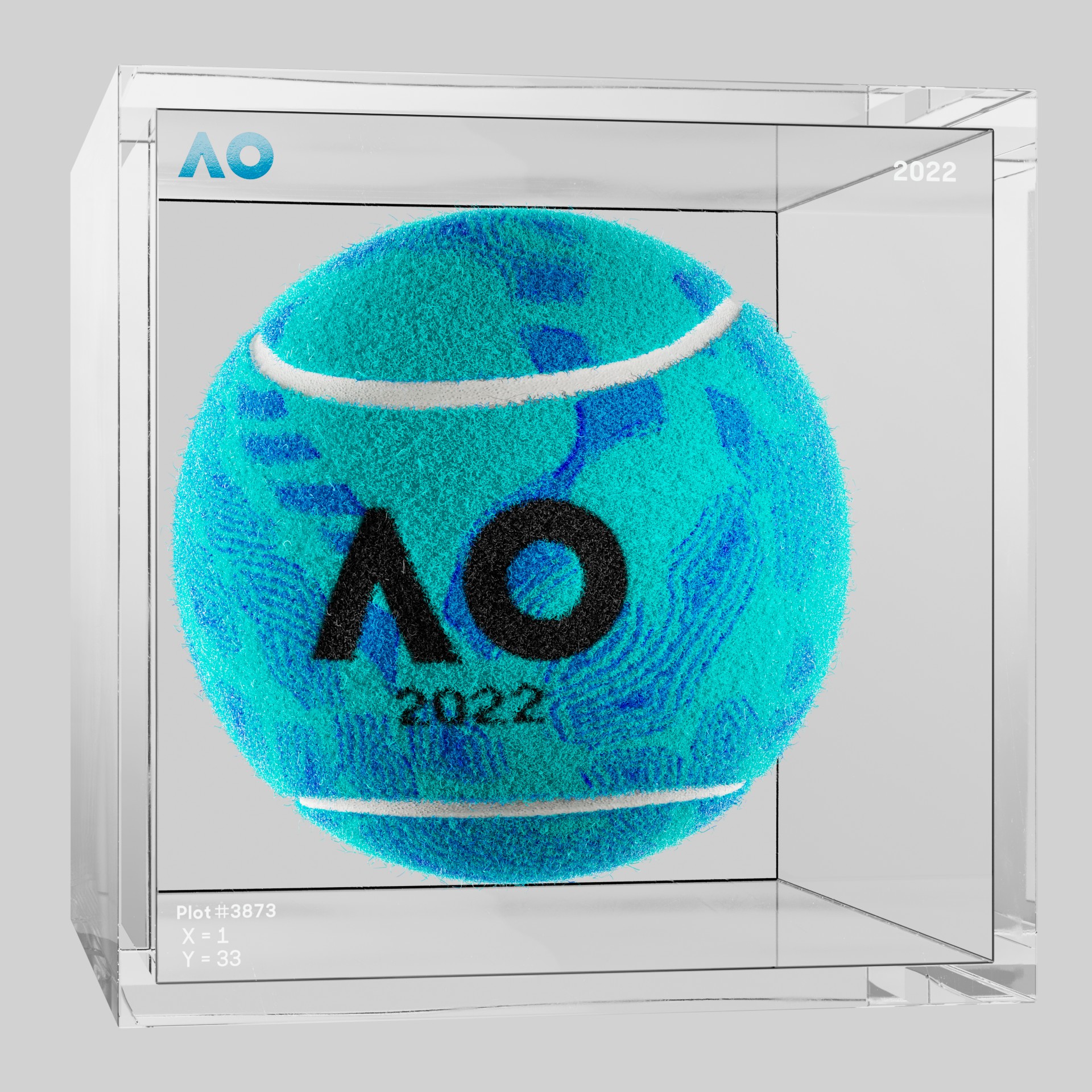 The Australian Open - The Australian Open Art Ball - AO Art Ball #4316 - NFT # 4316