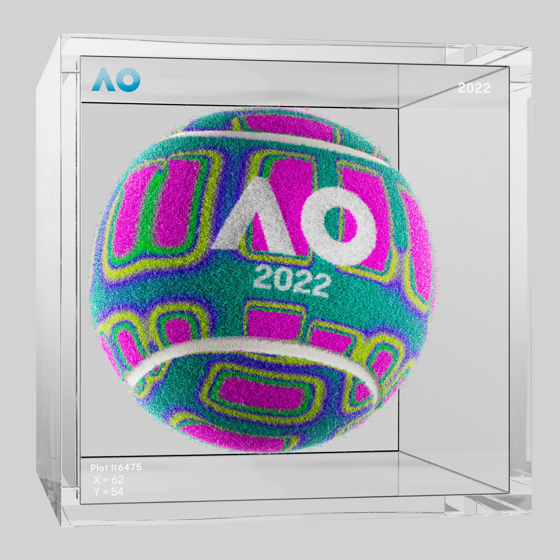 The Australian Open - The Australian Open Art Ball - AO Art Ball #4318 - NFT # 4318