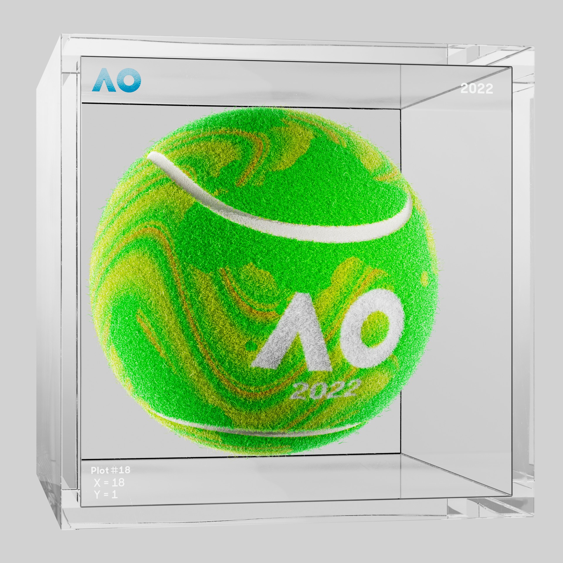 The Australian Open - The Australian Open Art Ball - AO Art Ball #432 - NFT # 432