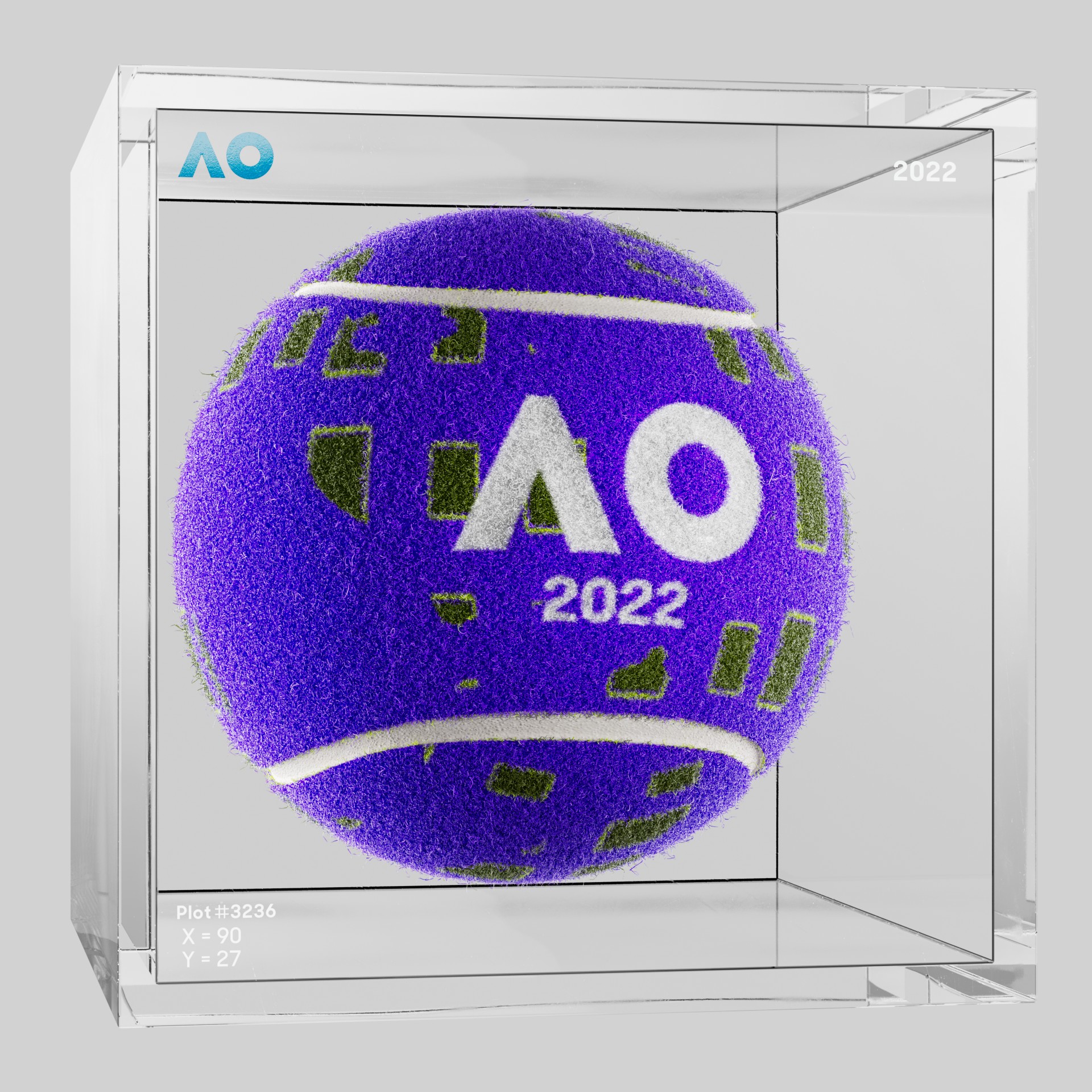 The Australian Open - The Australian Open Art Ball - AO Art Ball #4321 - NFT # 4321